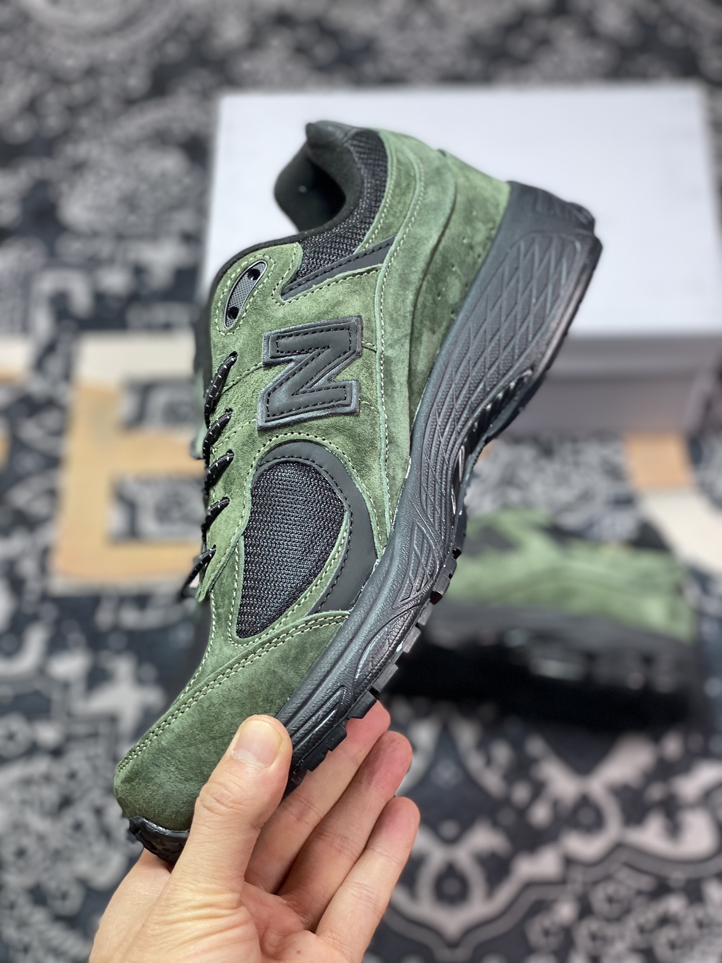 New Balance 2002R GORE-TEX ”Olive” series low-top retro running shoes ”Joint olive military green and black” M2002RXY