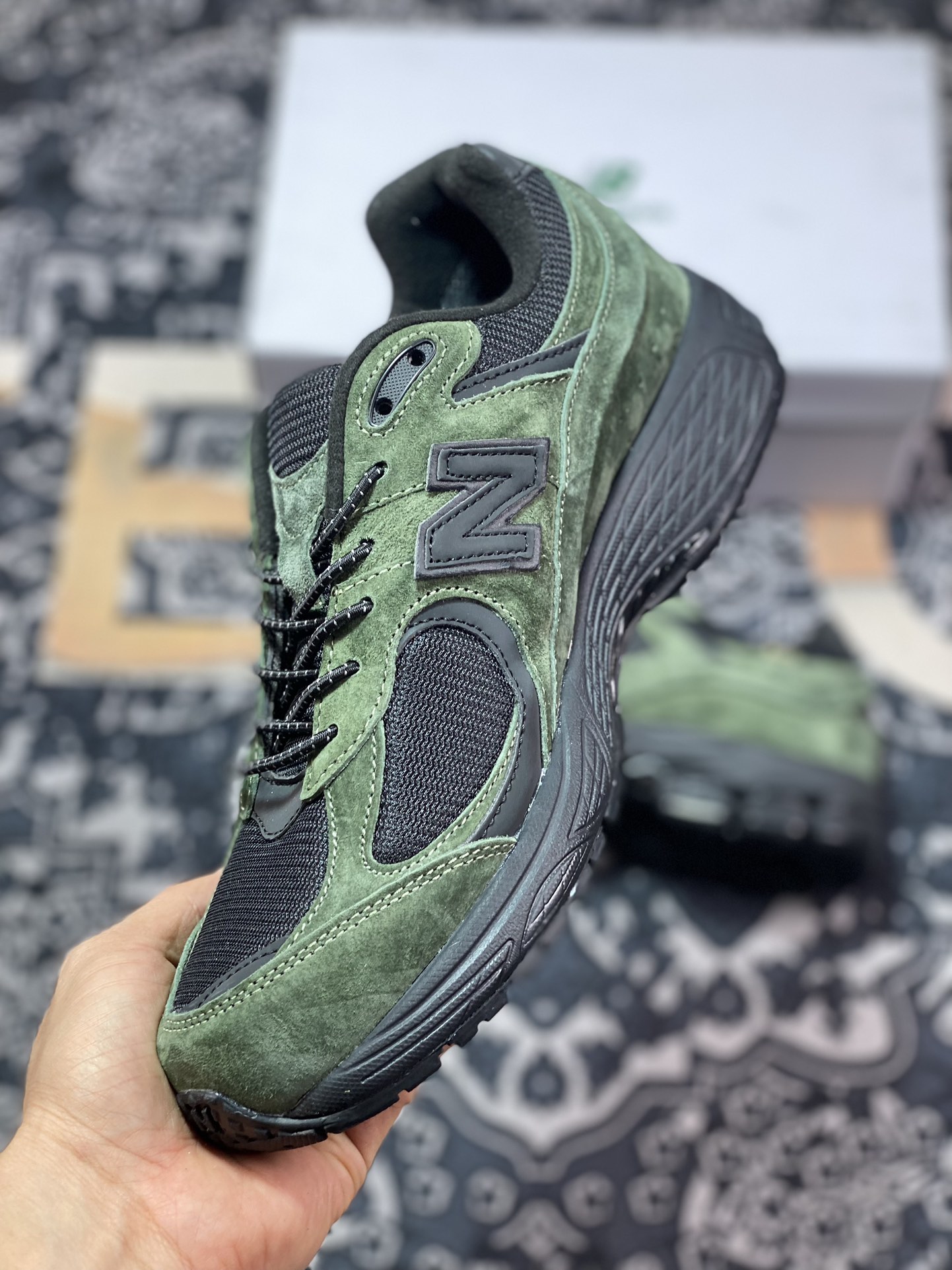 New Balance 2002R GORE-TEX ”Olive” series low-top retro running shoes ”Joint olive military green and black” M2002RXY