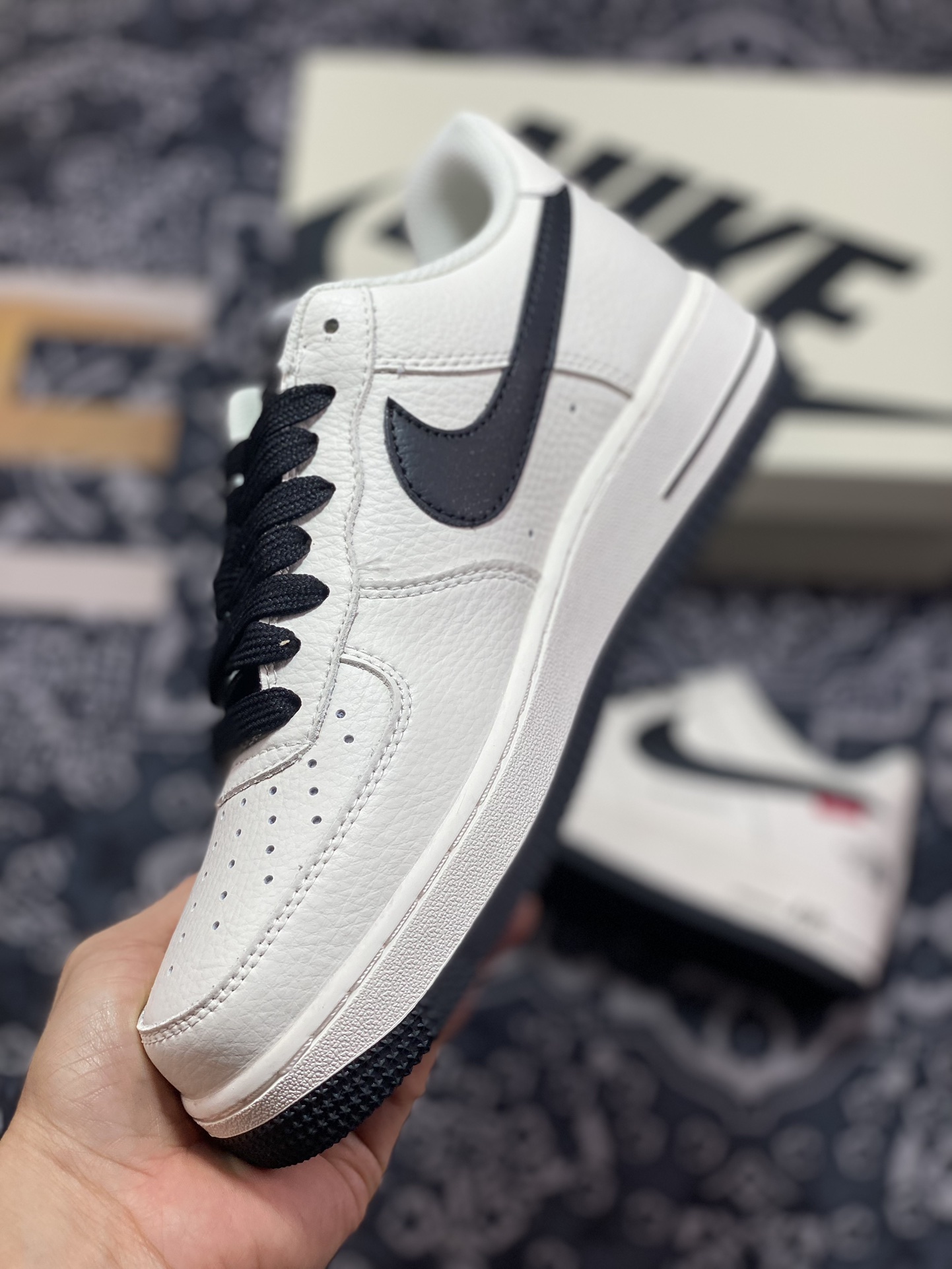 Nike Air Force 1 Low 07 x The North Face x Supreme three-party joint original last original cardboard SU2305-001