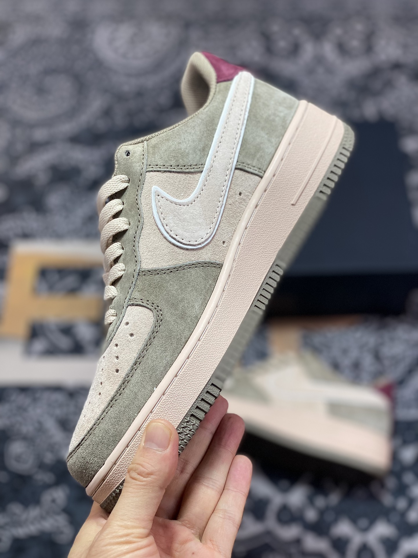 Nike Air Force 1 Low 07 Suede Brown Green AV0383-229