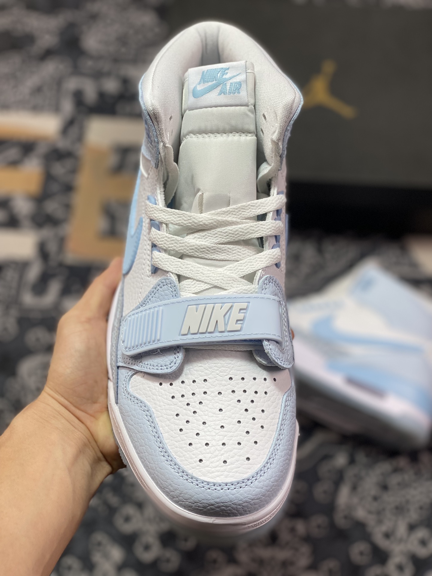 The strongest 312 Air Jordan Legacy AJ312 High high-top retro basketball shoes North Carolina Blue FV8118-141