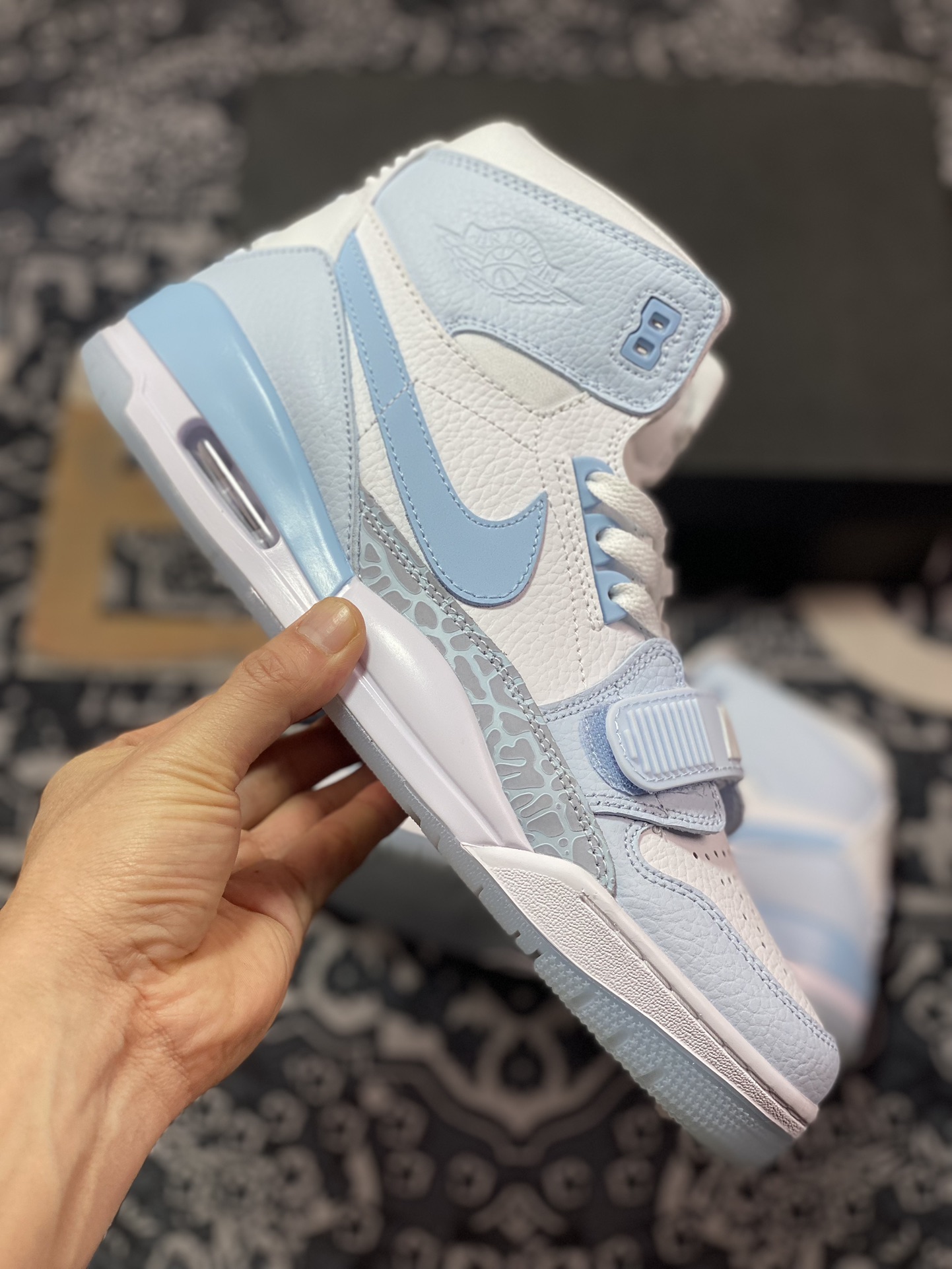 The strongest 312 Air Jordan Legacy AJ312 High high-top retro basketball shoes North Carolina Blue FV8118-141