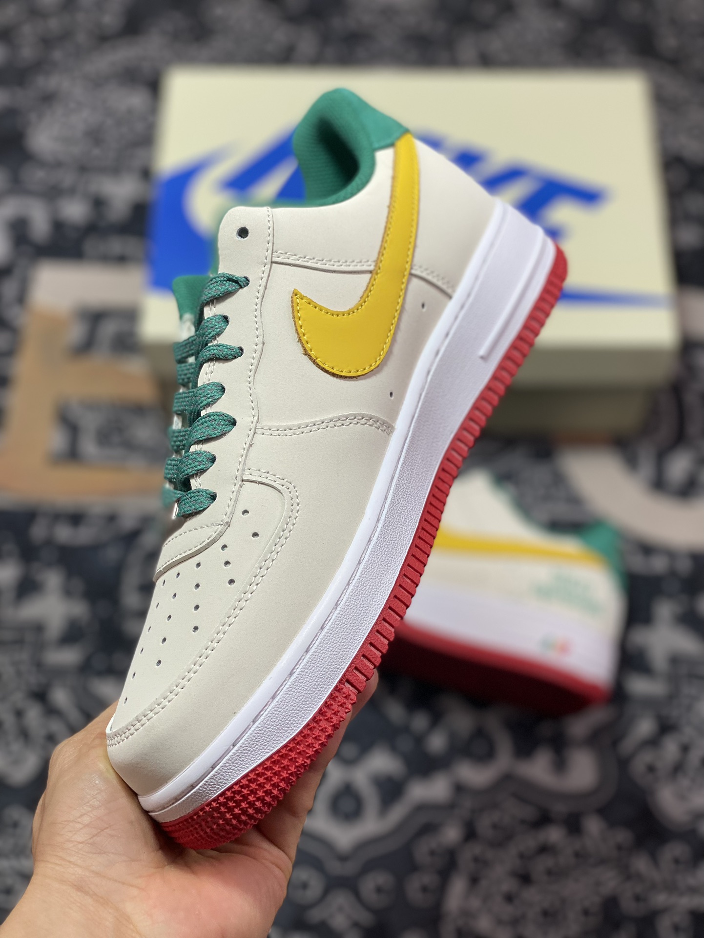 Air Force 1 '07 Low Beige Green Yellow HX123-002