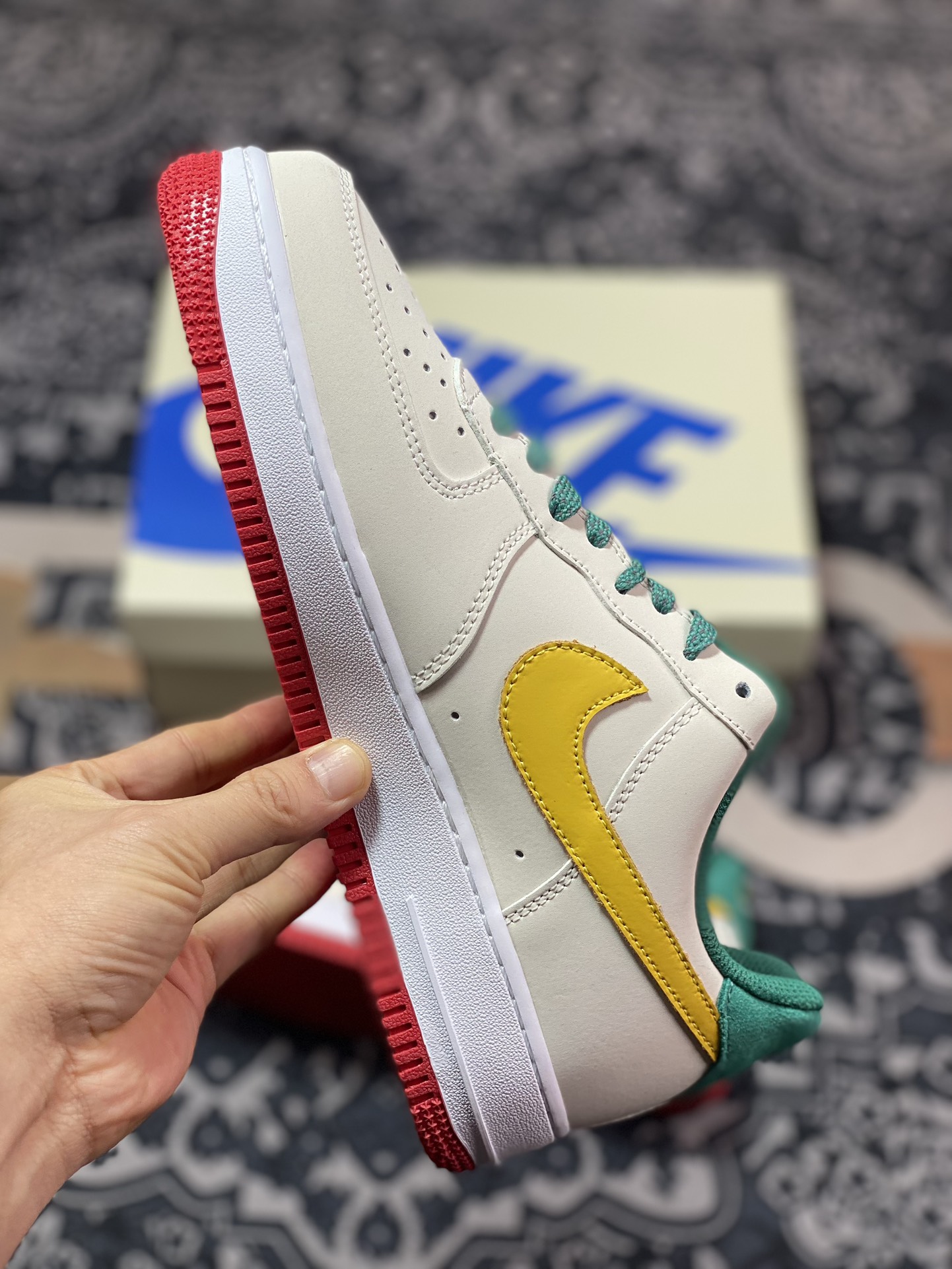 Air Force 1 '07 Low Beige Green Yellow HX123-002