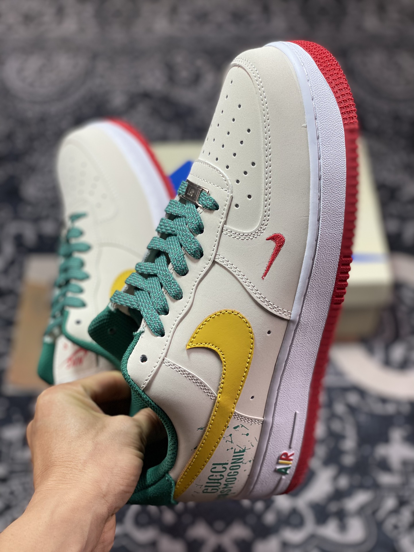 Air Force 1 '07 Low Beige Green Yellow HX123-002