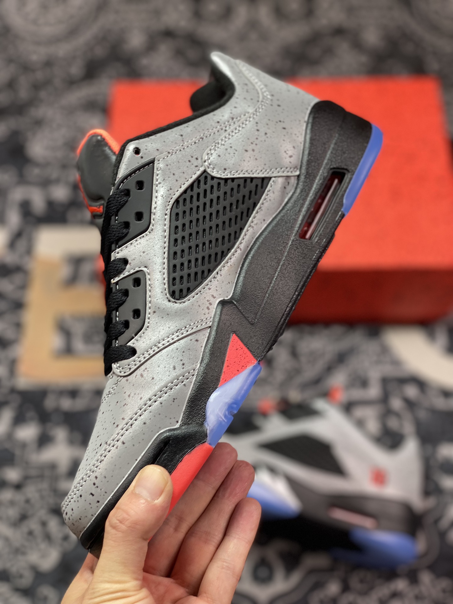 300 Air Jordan 5 Low "Neymar" AJ5 乔5水泥灰 低帮篮球鞋 846316-025