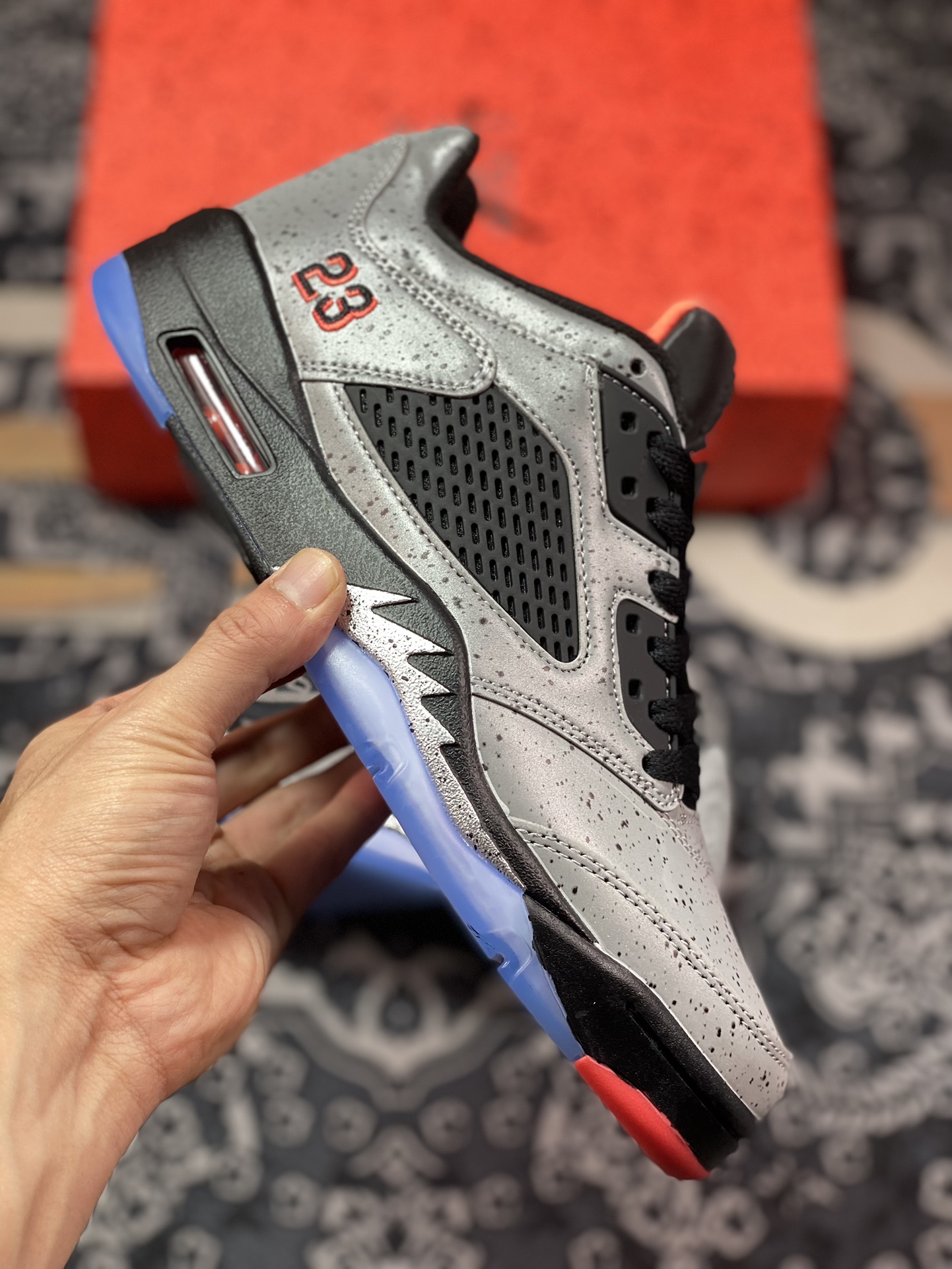 300 Air Jordan 5 Low "Neymar" AJ5 乔5水泥灰 低帮篮球鞋 846316-025