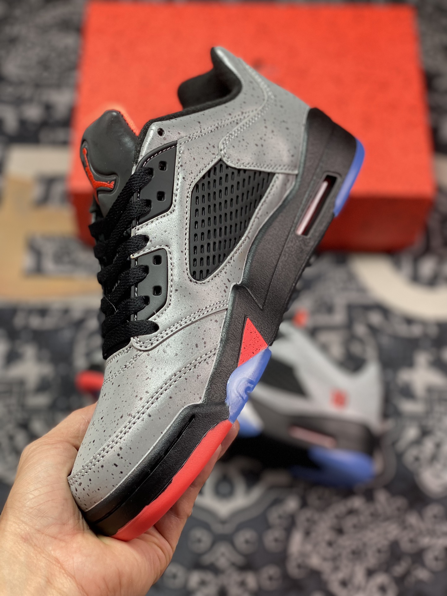 300 Air Jordan 5 Low "Neymar" AJ5 乔5水泥灰 低帮篮球鞋 846316-025