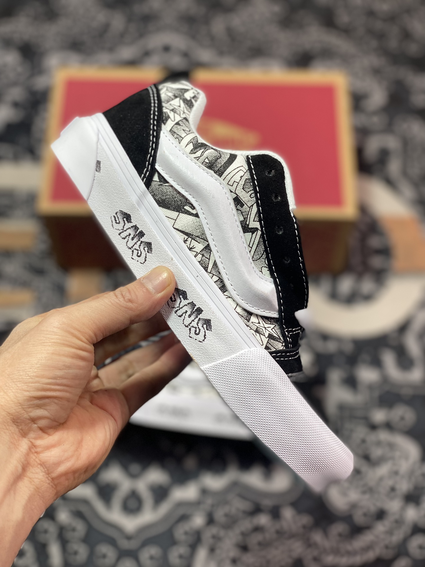 150  Vans Vault VLT Knu Skool LX SNS 高端联名黑白复古面包鞋