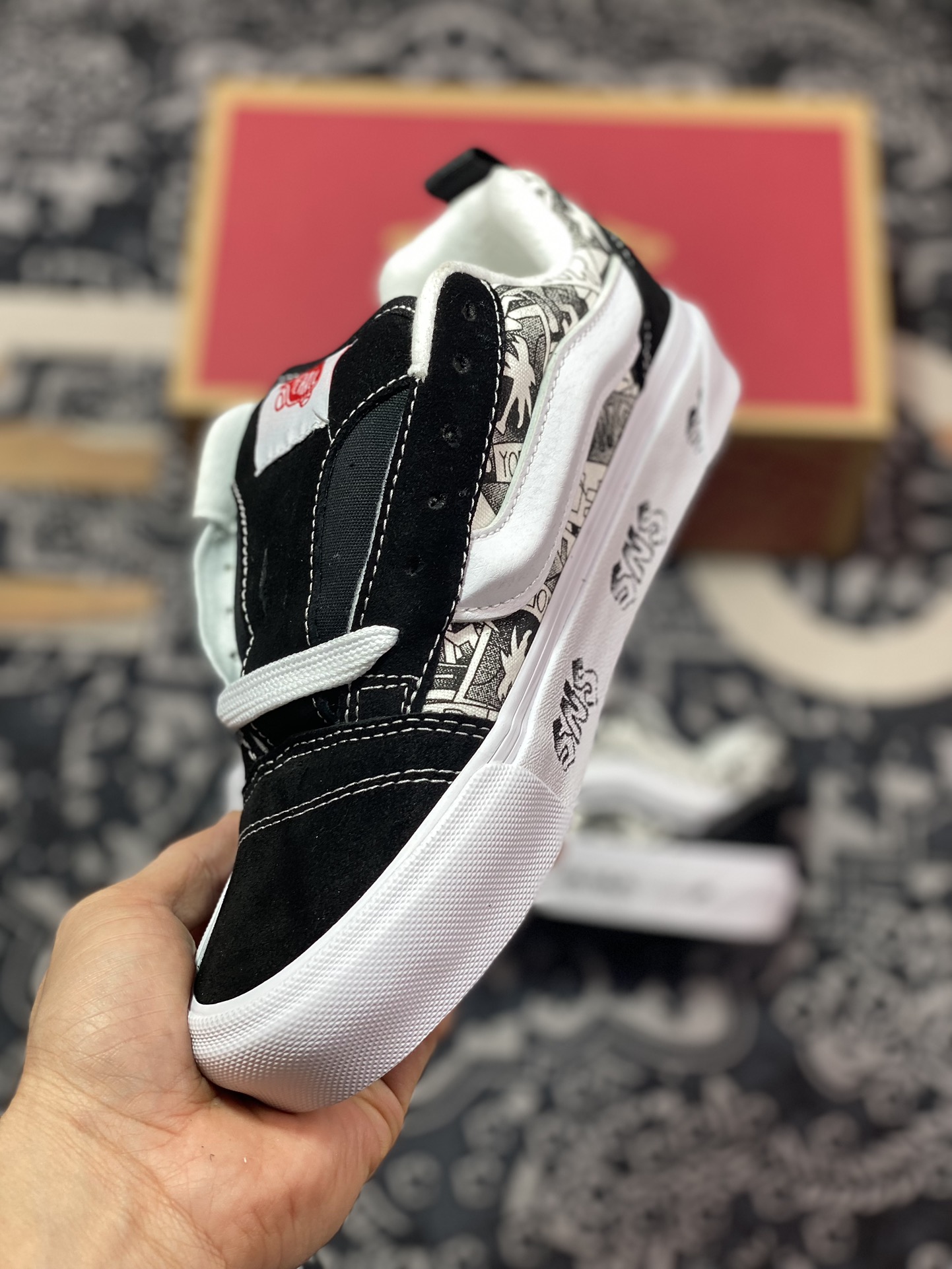 150  Vans Vault VLT Knu Skool LX SNS 高端联名黑白复古面包鞋