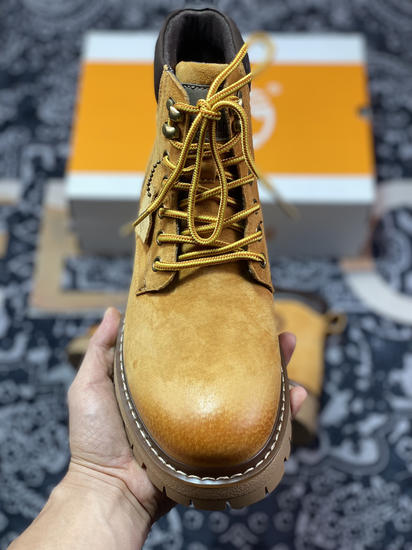 New arrival #Timberland Timberland outdoor high top casual yellow boots series