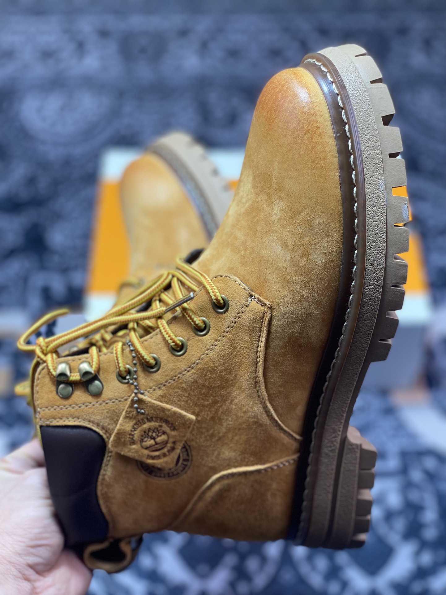 New arrival #Timberland Timberland outdoor high top casual yellow boots series