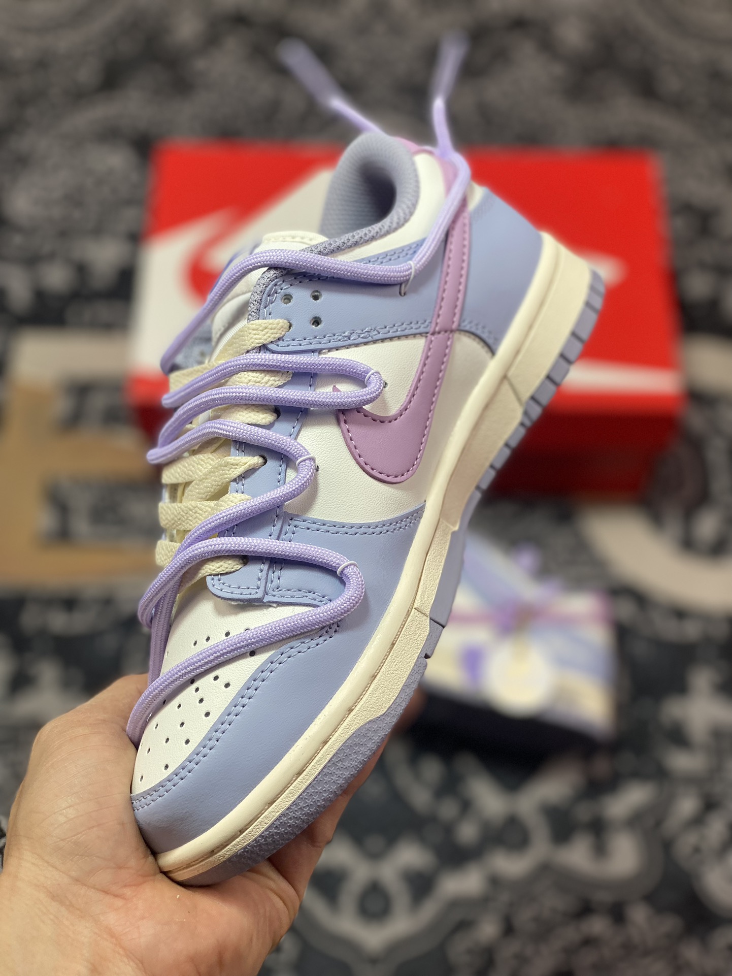 Original Nike Dunk Low Tulip Monet Purple DD1503-500