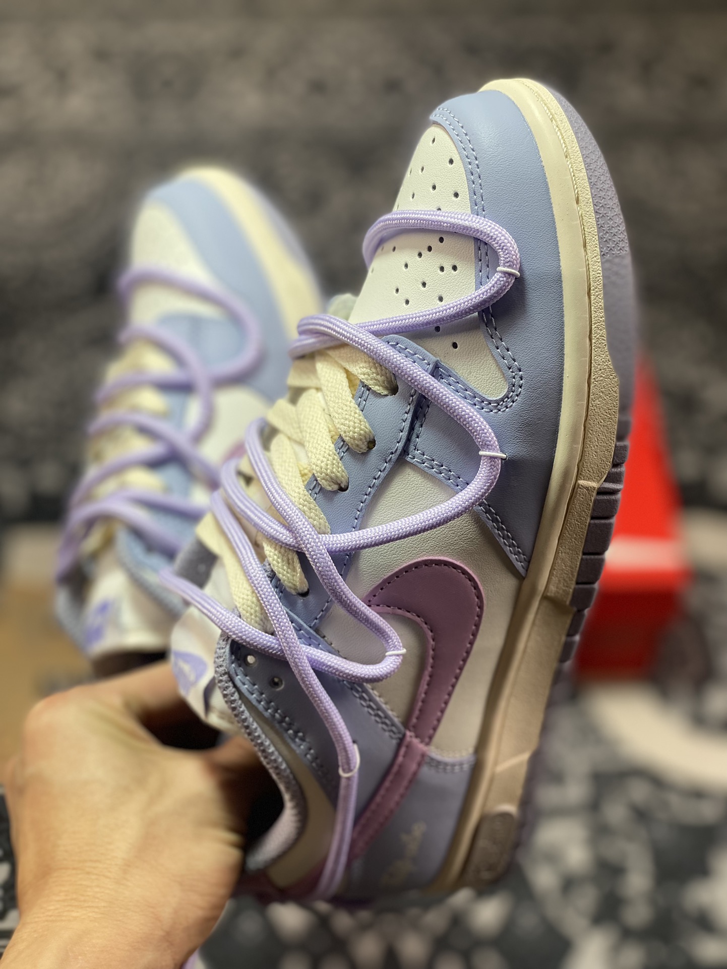 Original Nike Dunk Low Tulip Monet Purple DD1503-500