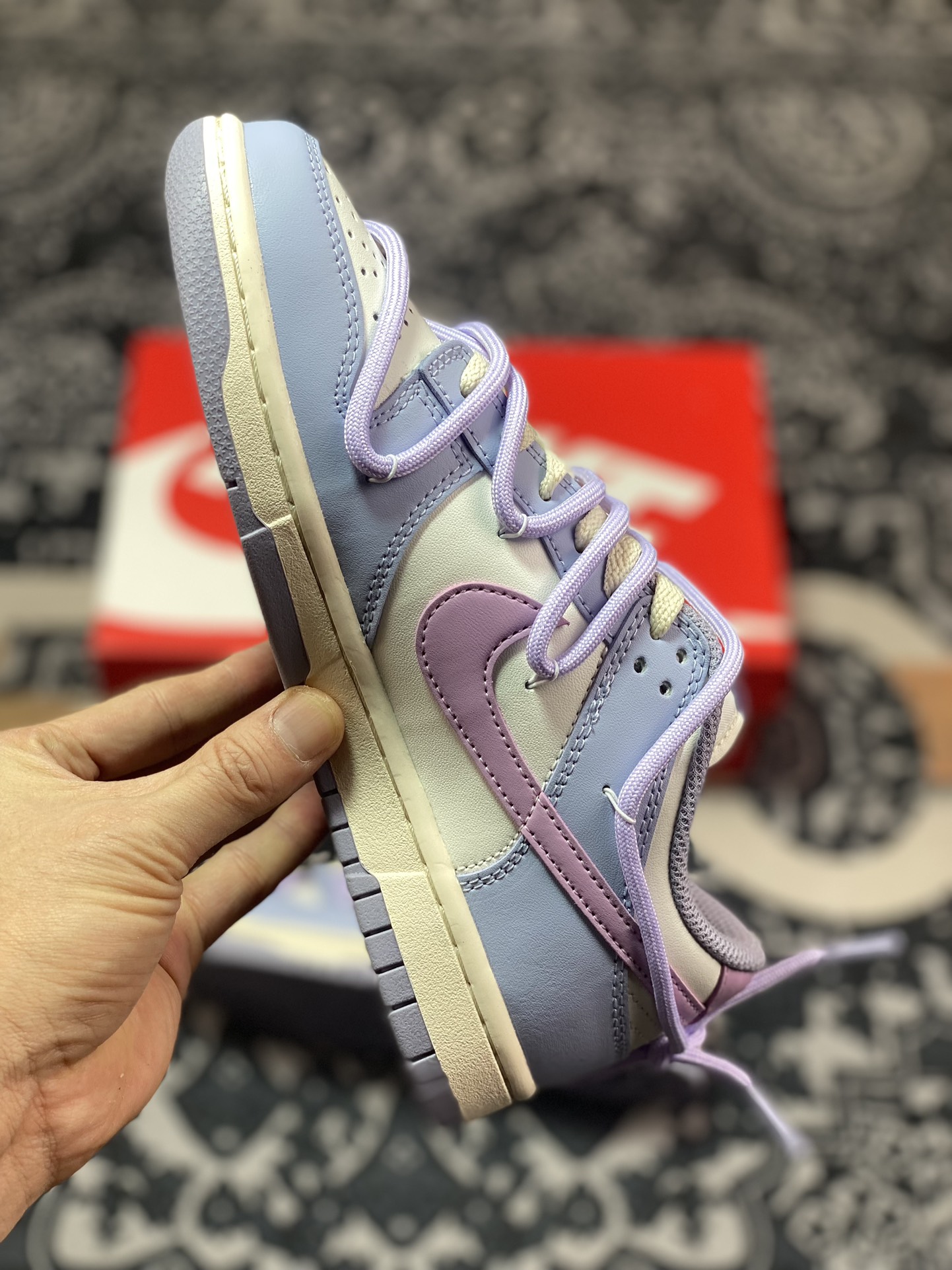 Original Nike Dunk Low Tulip Monet Purple DD1503-500