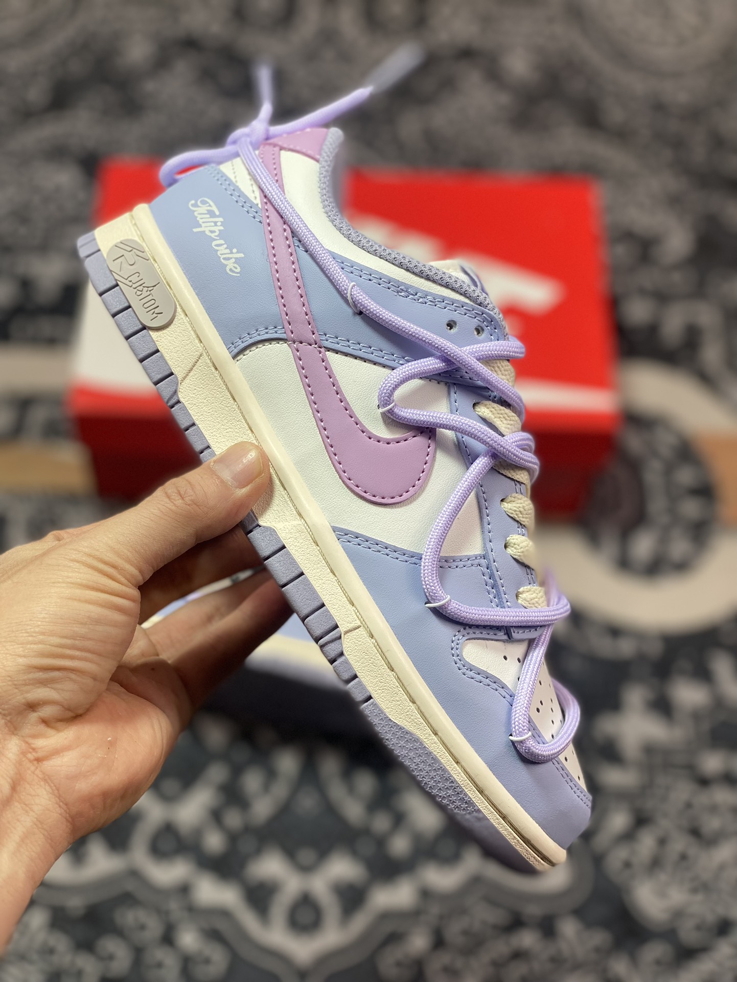 Original Nike Dunk Low Tulip Monet Purple DD1503-500