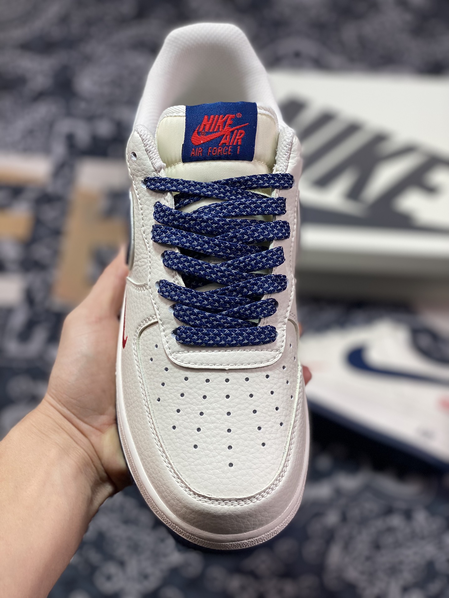 SUP x Air Force 1 Low joint white and dark blue HD9888-003