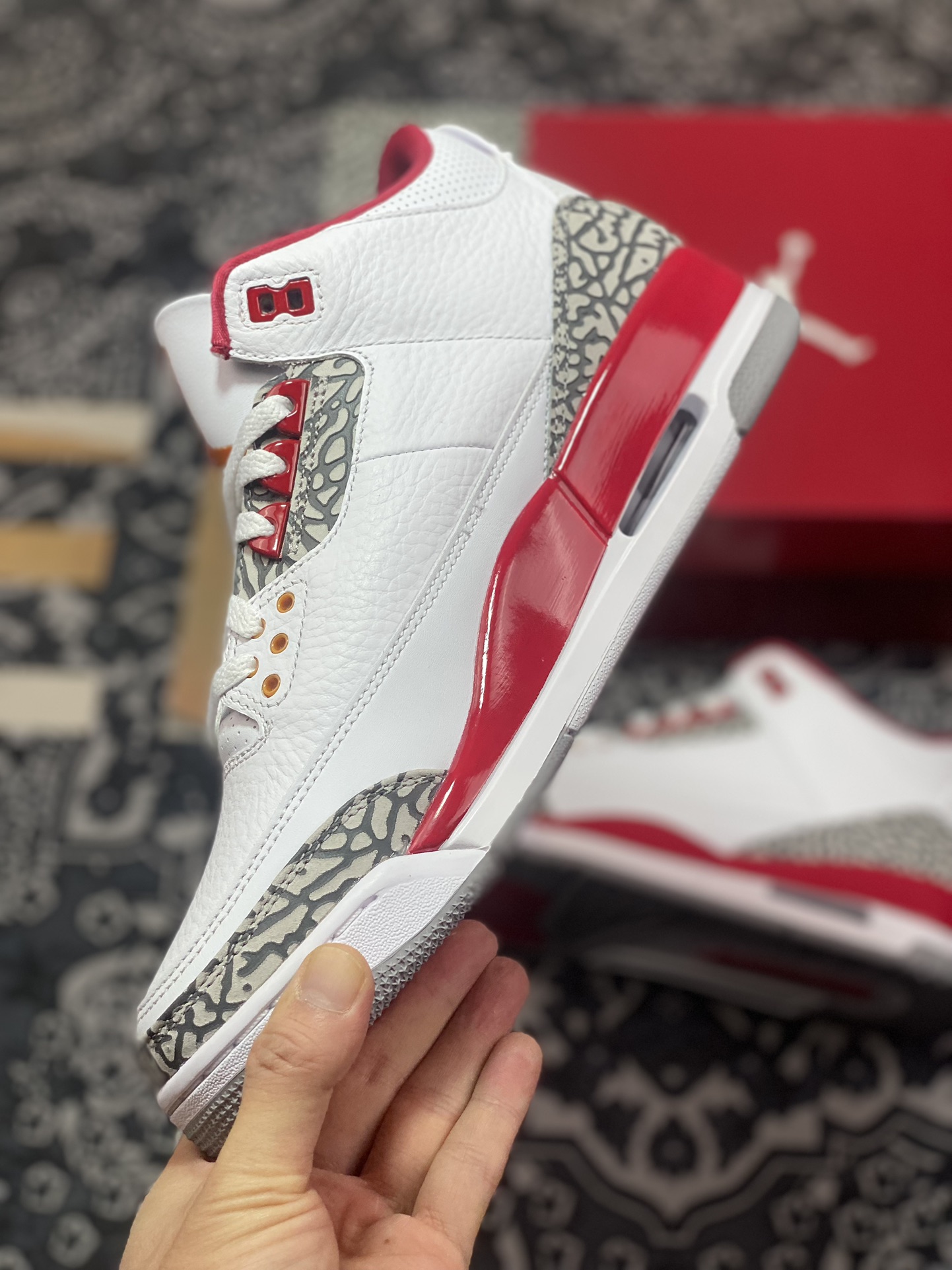 优选 老汪纯原生产线 Air Jordan AJ3 Retro 白酒红 CT8532-126