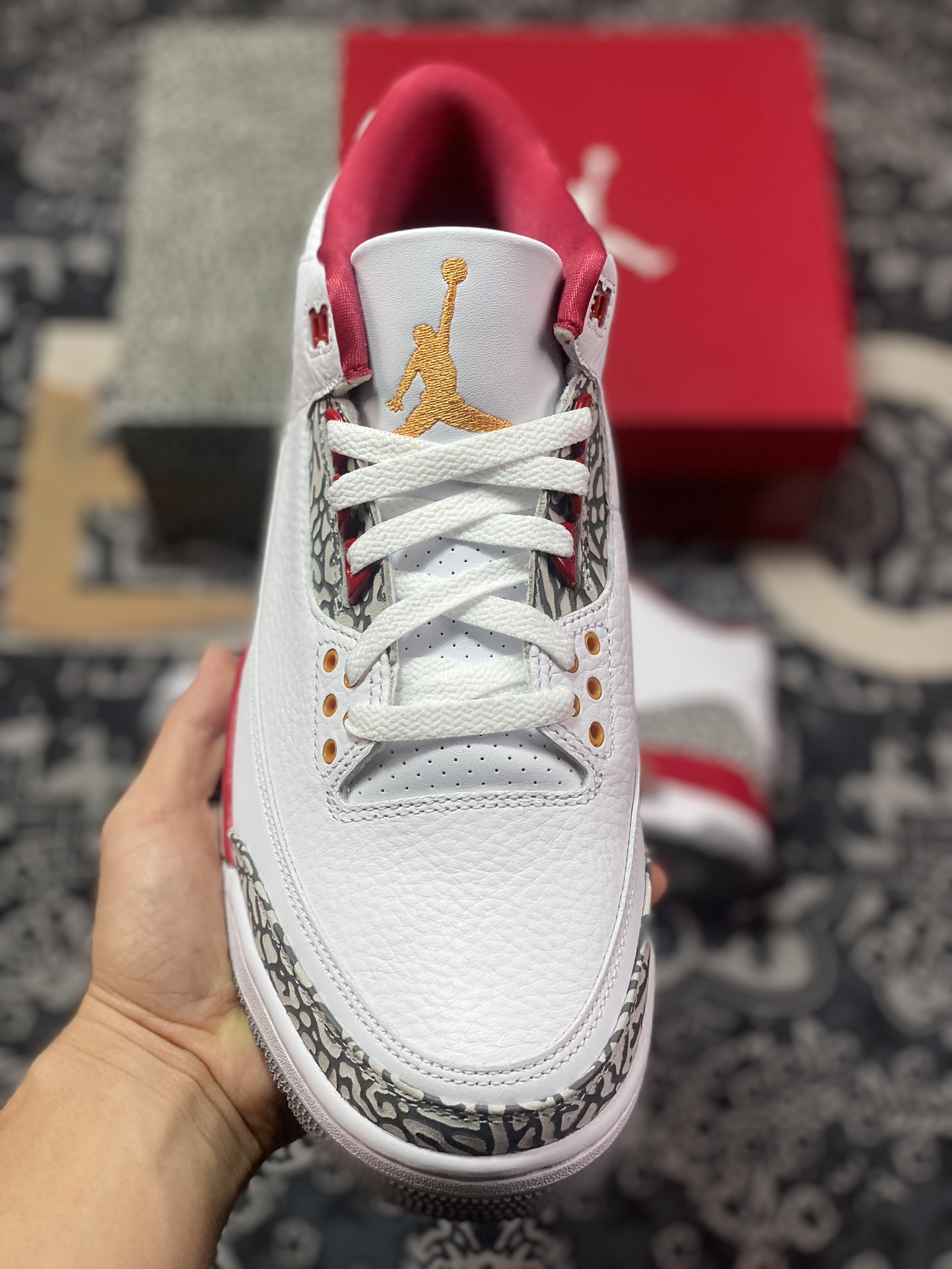 优选 老汪纯原生产线 Air Jordan AJ3 Retro 白酒红 CT8532-126