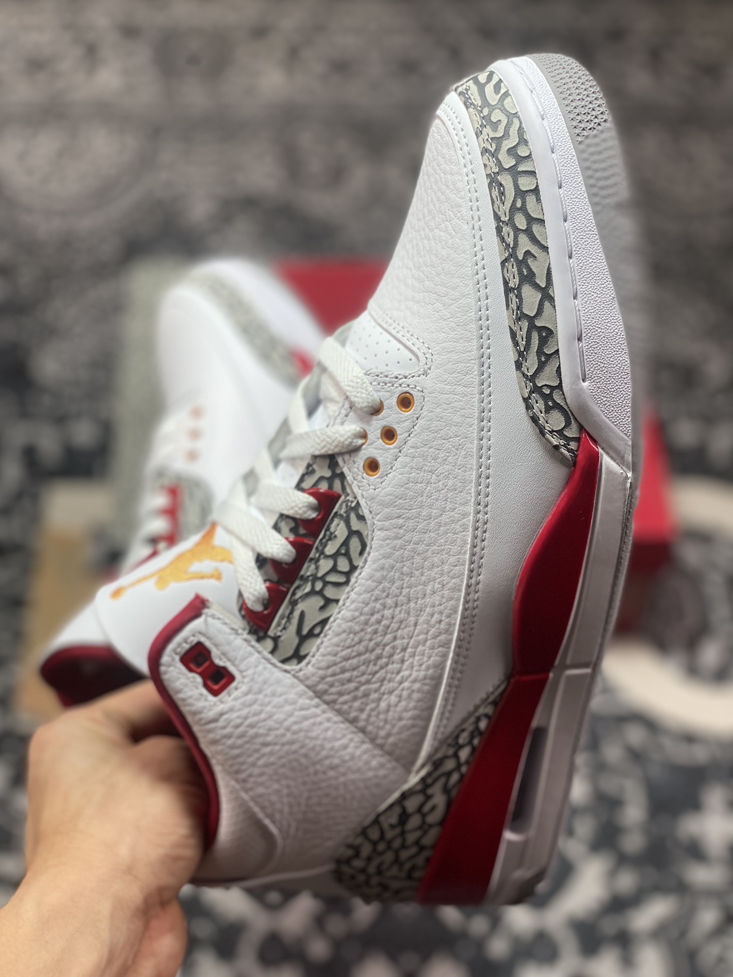 优选 老汪纯原生产线 Air Jordan AJ3 Retro 白酒红 CT8532-126