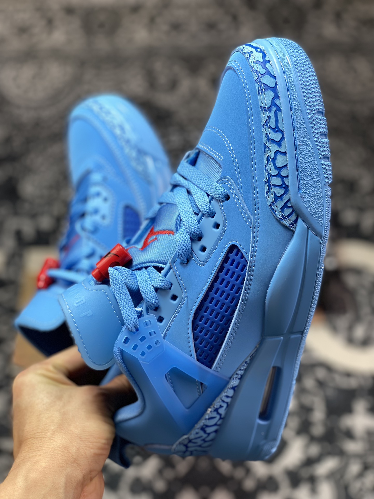 B320 Kw Jordan Spizike Low AJ复古低帮篮球鞋 蓝色 FQ1759-400