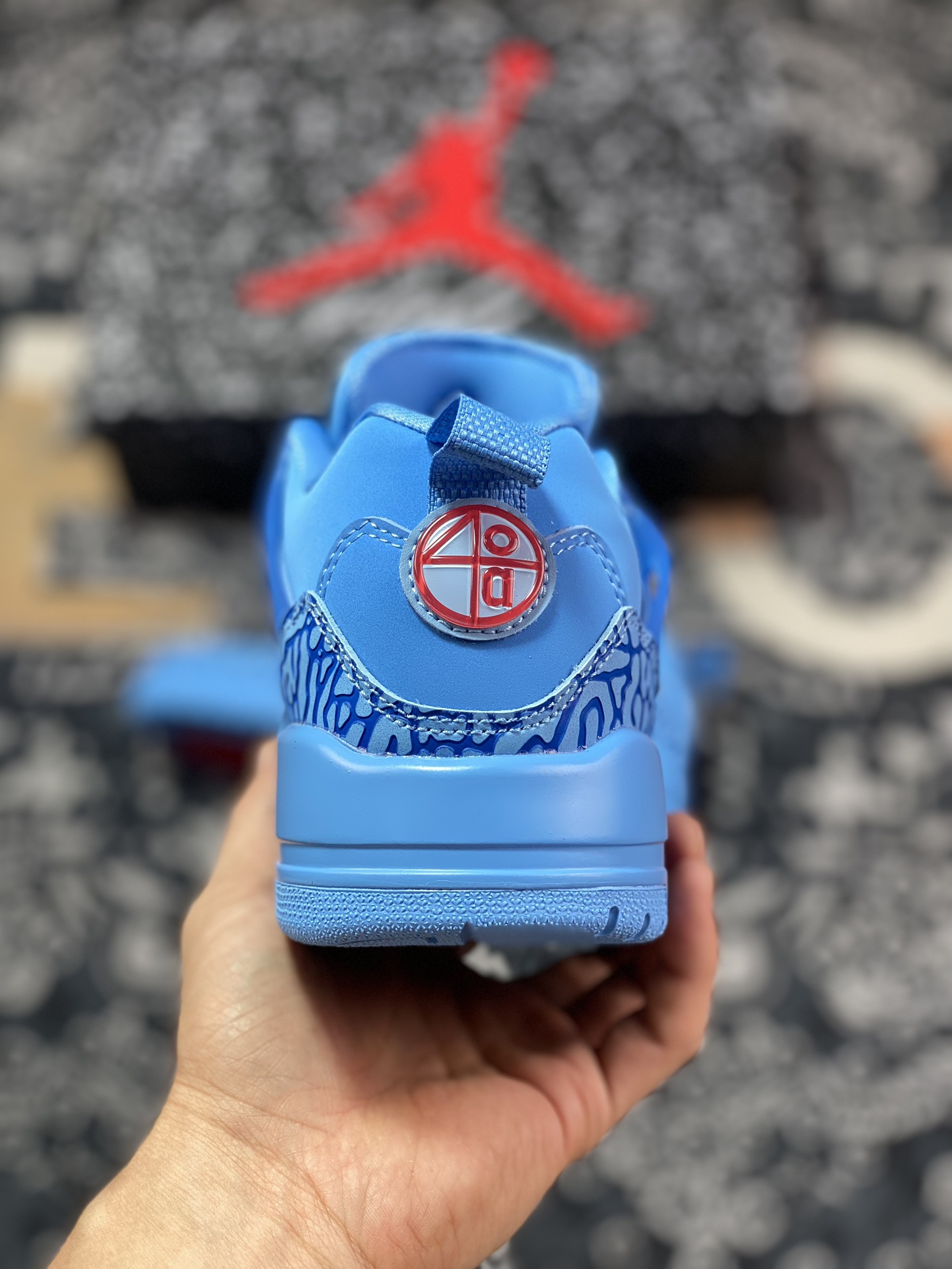 B320 Kw Jordan Spizike Low AJ复古低帮篮球鞋 蓝色 FQ1759-400