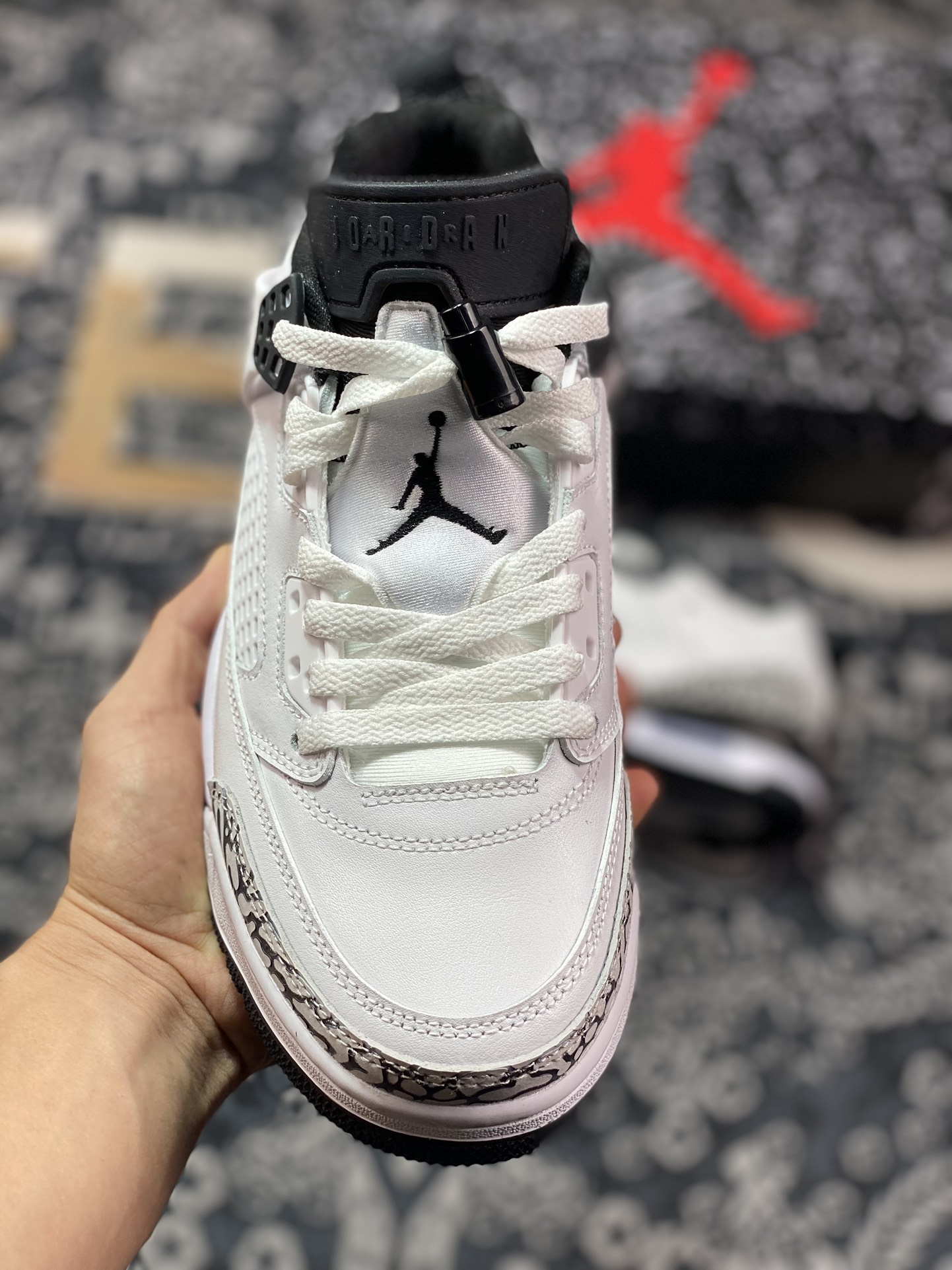 B360 Jordan Spizike Low AJ 乔丹合体元素 经典白黑配色 文化休闲板鞋 FQ1759-104