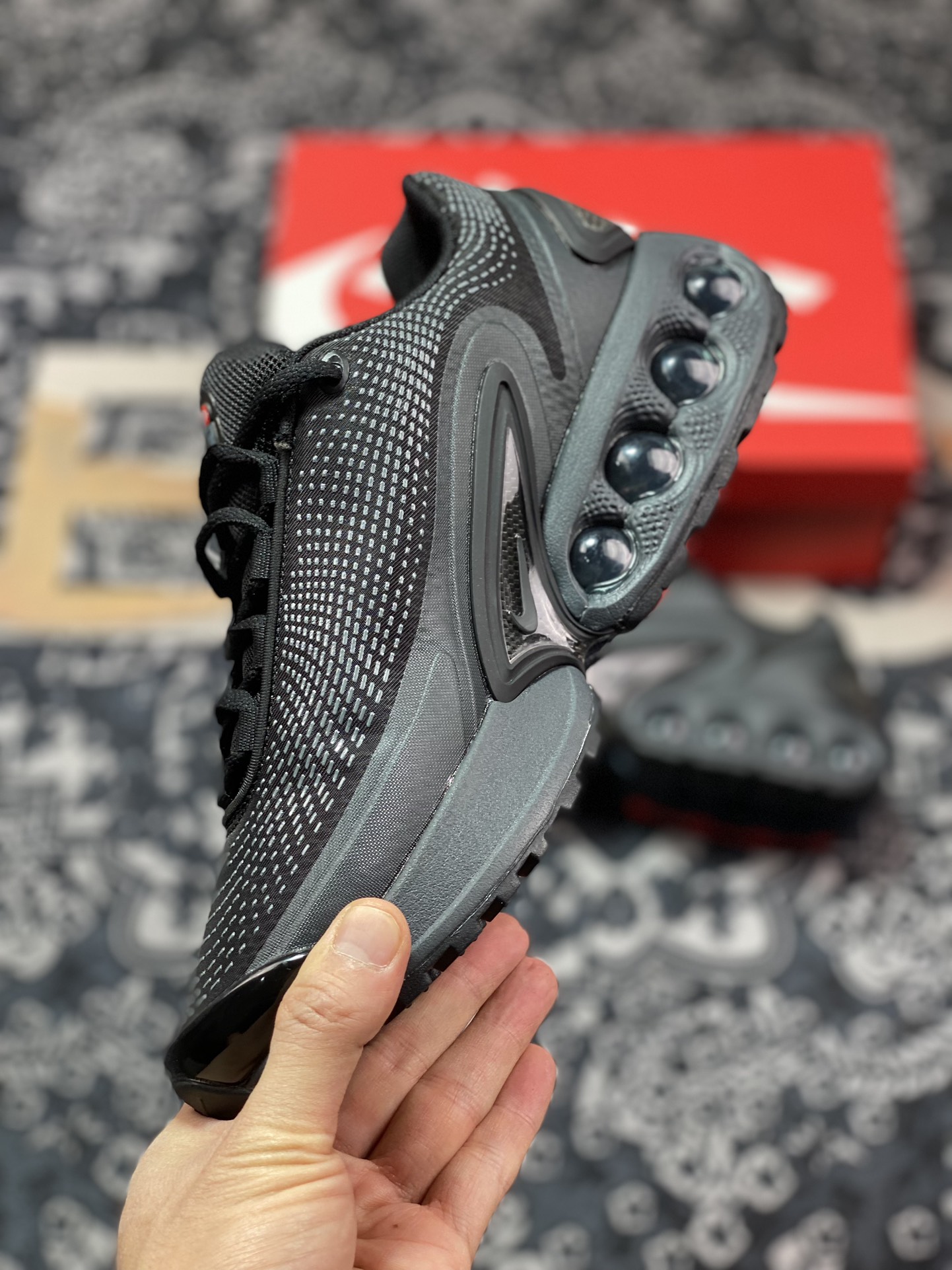 A6200 耐克Nike Air Max DN”Tirple Black”DN系列低帮慢跑鞋“黑灰武士” DV3337-002