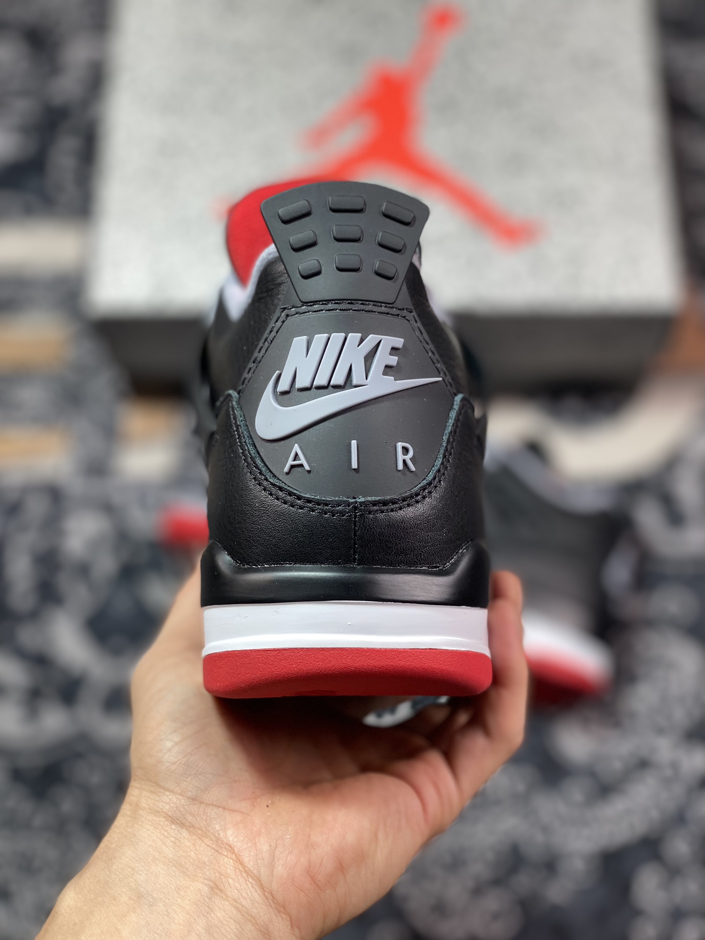 D5500  优选 Air Jordan 4 Retro  ” Bred Reimagined ” AJ4乔4 黑红 文化篮球鞋 FV5029-006