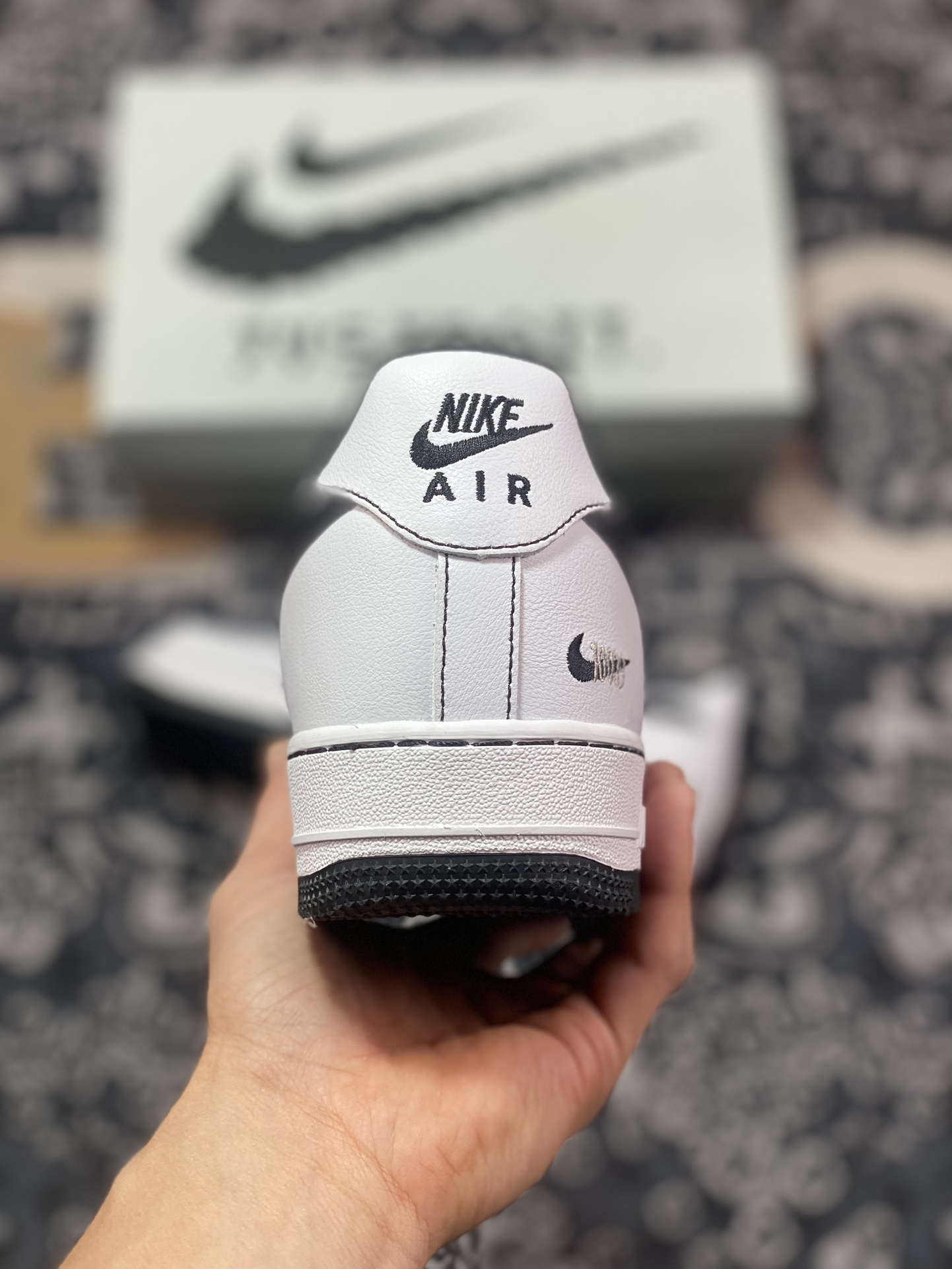 220 耐克Nike Air Force 1’07 Low"Rucker Park"空军一号板鞋“皮革白黑车线街球”CT2585-001