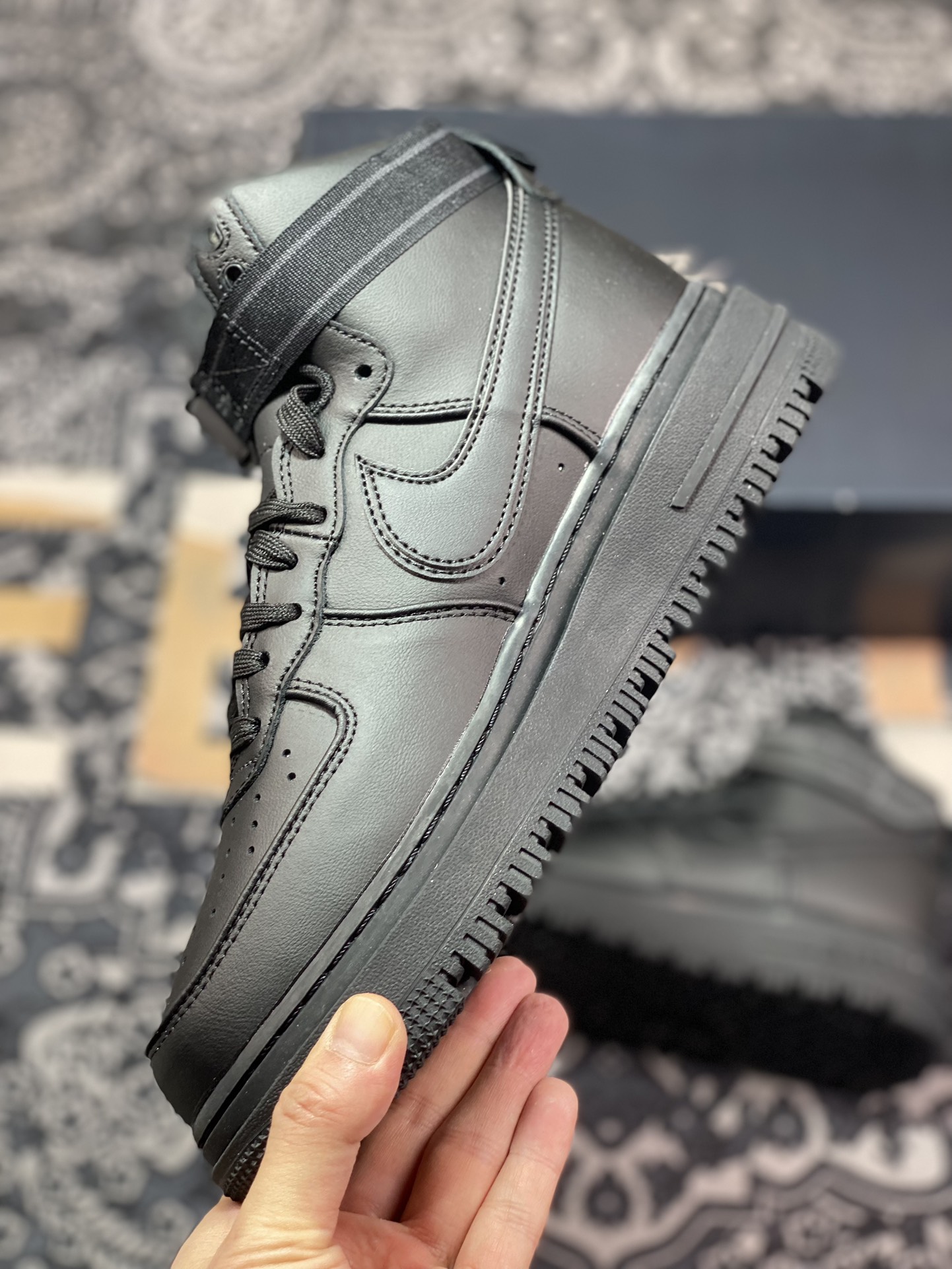 240 耐克Nike Air Force 1 Gore-Tex High Boot”Black”空军一号板鞋“皮革全黑”DA0418-001