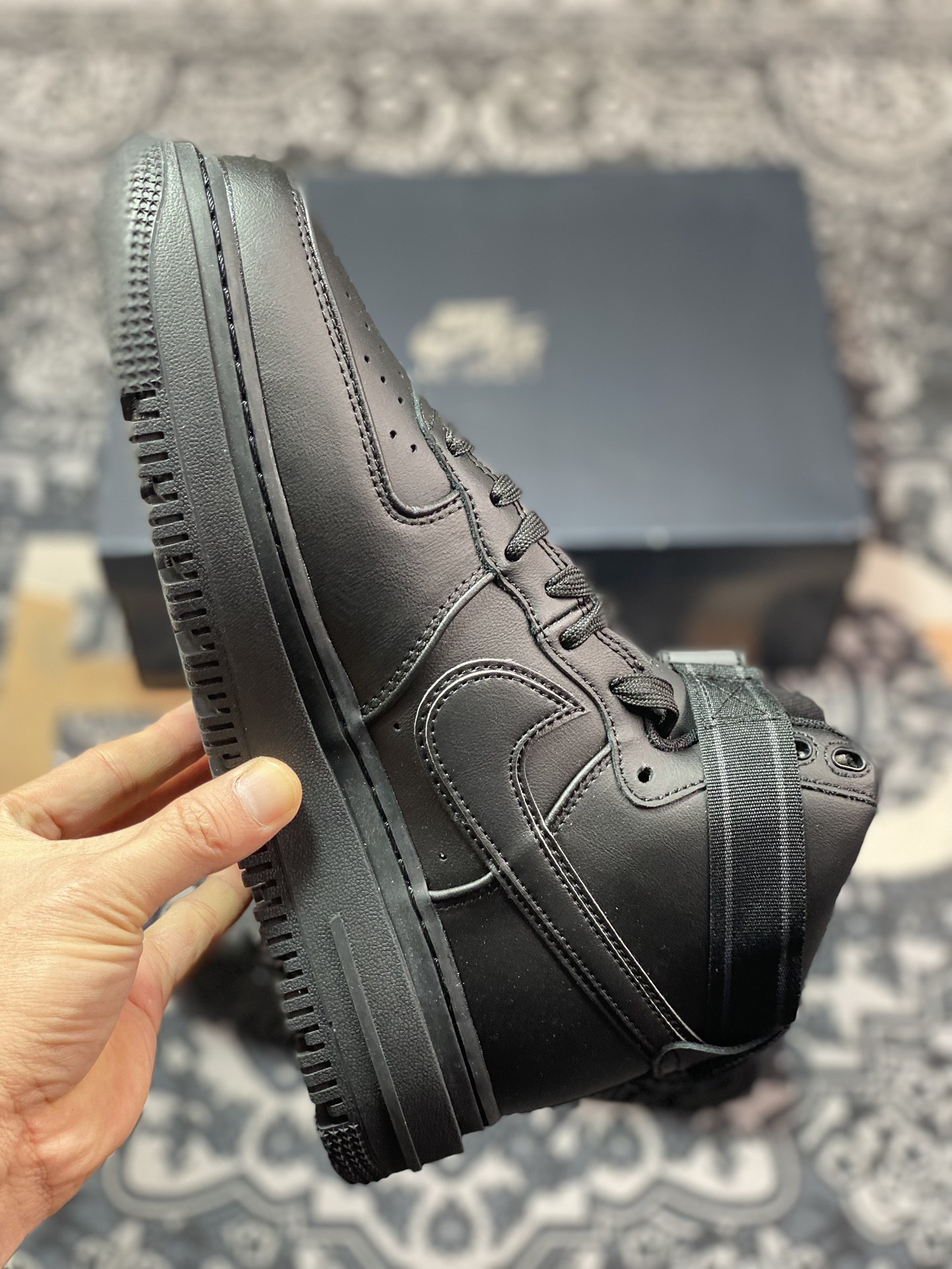 240 耐克Nike Air Force 1 Gore-Tex High Boot”Black”空军一号板鞋“皮革全黑”DA0418-001