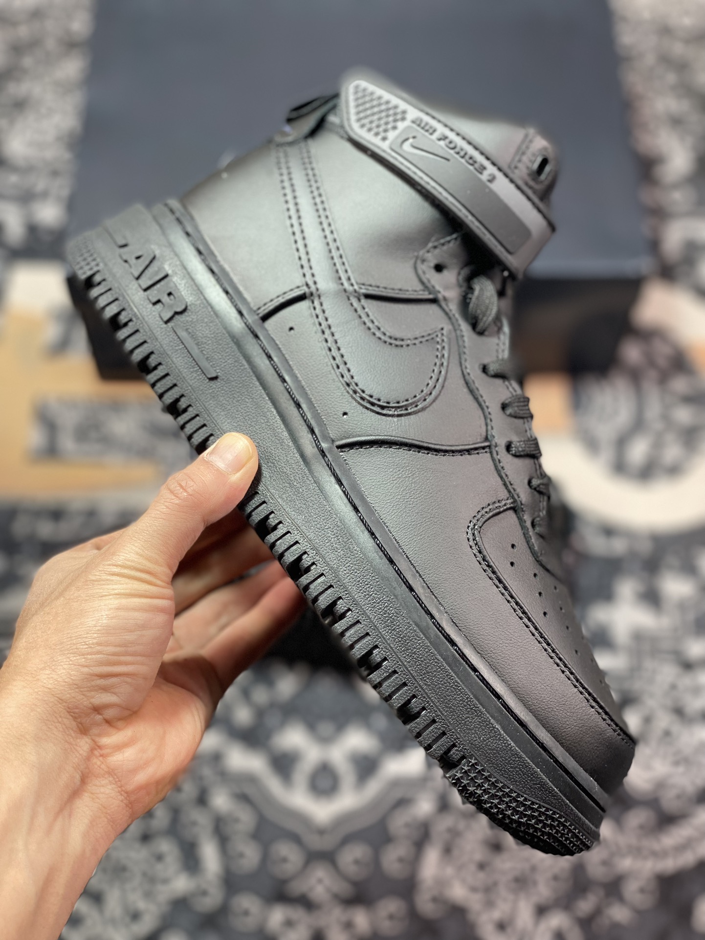 240 耐克Nike Air Force 1 Gore-Tex High Boot”Black”空军一号板鞋“皮革全黑”DA0418-001