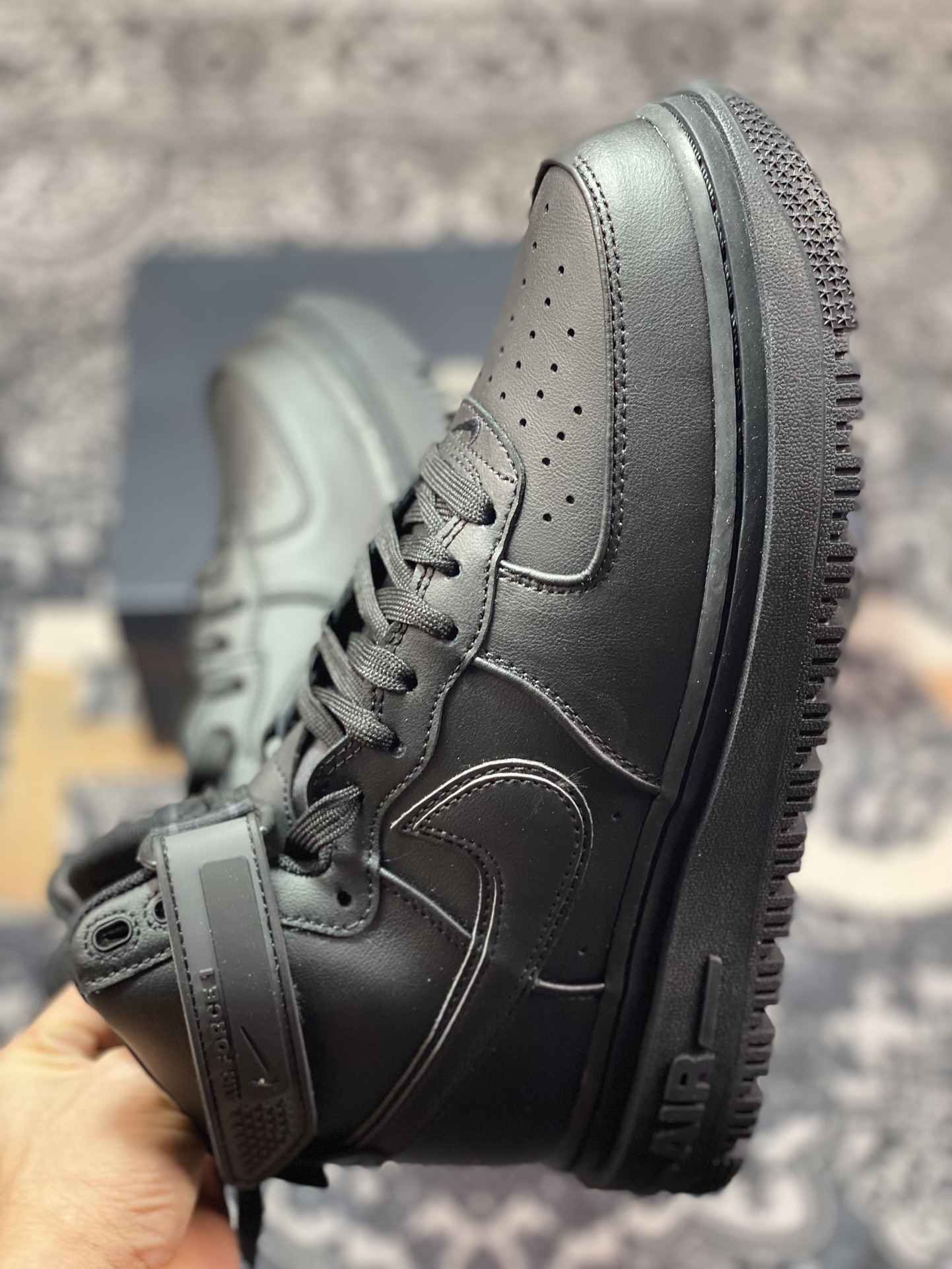 240 耐克Nike Air Force 1 Gore-Tex High Boot”Black”空军一号板鞋“皮革全黑”DA0418-001