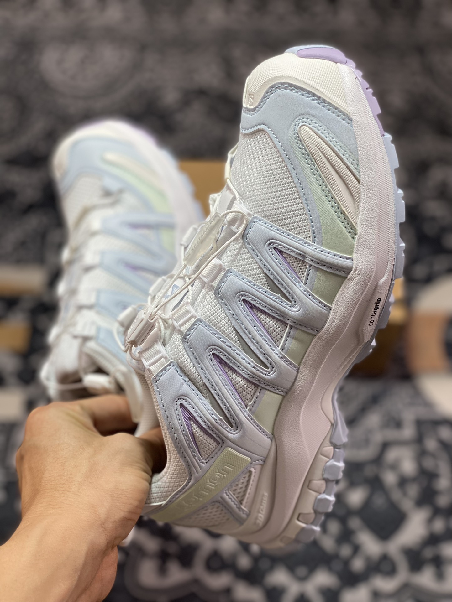 240 法国户外品牌-萨洛蒙/Salomon XA Pro 3D GTX"Light Blue Purple"XA专业型跑步鞋“梦幻蓝紫”474782