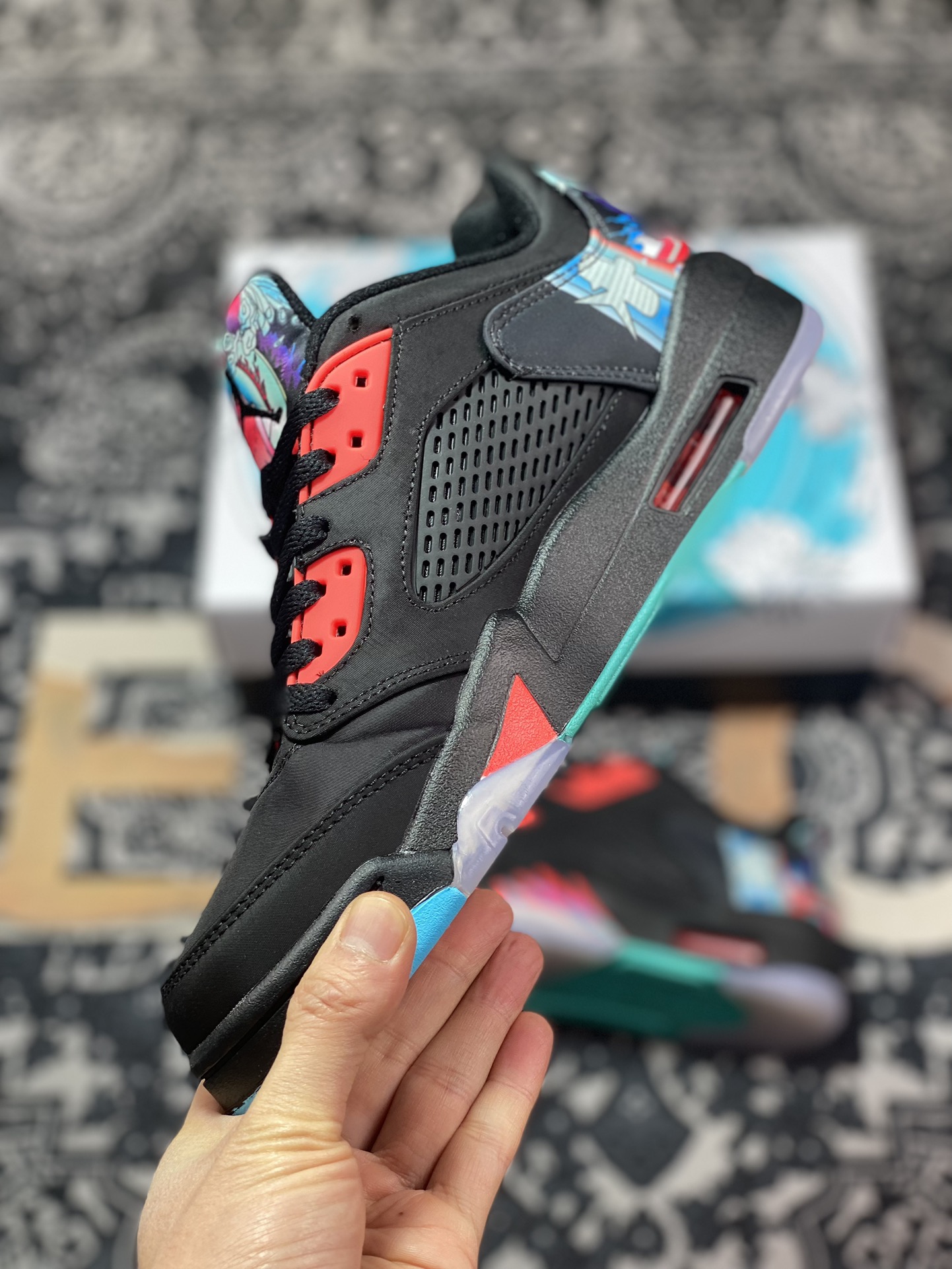 300 原装级别 Air Jordan 5 Low "Chinese New Year" AJ5 乔5中国新年主题 低帮篮球鞋 840475-060