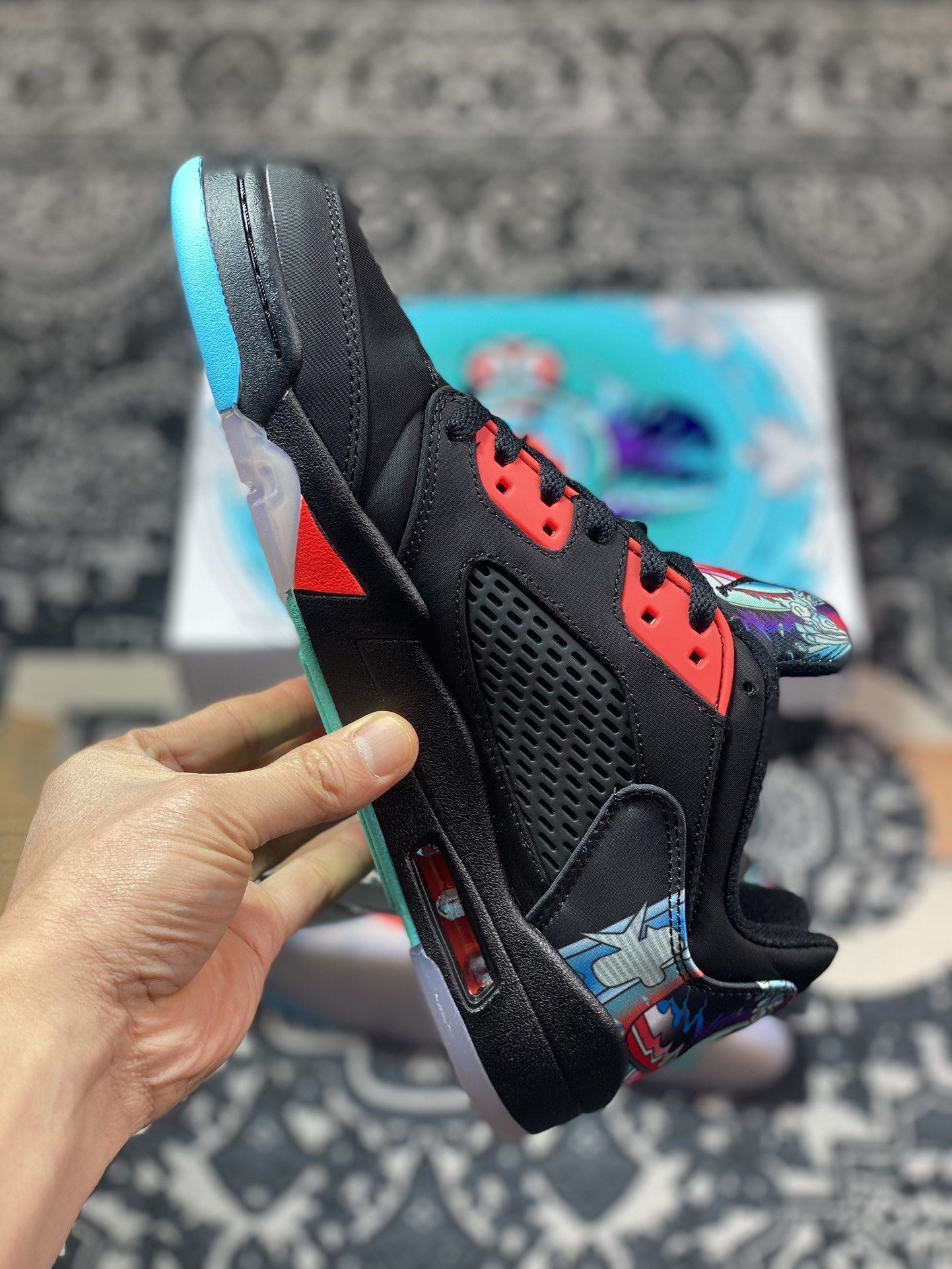 300 原装级别 Air Jordan 5 Low "Chinese New Year" AJ5 乔5中国新年主题 低帮篮球鞋 840475-060