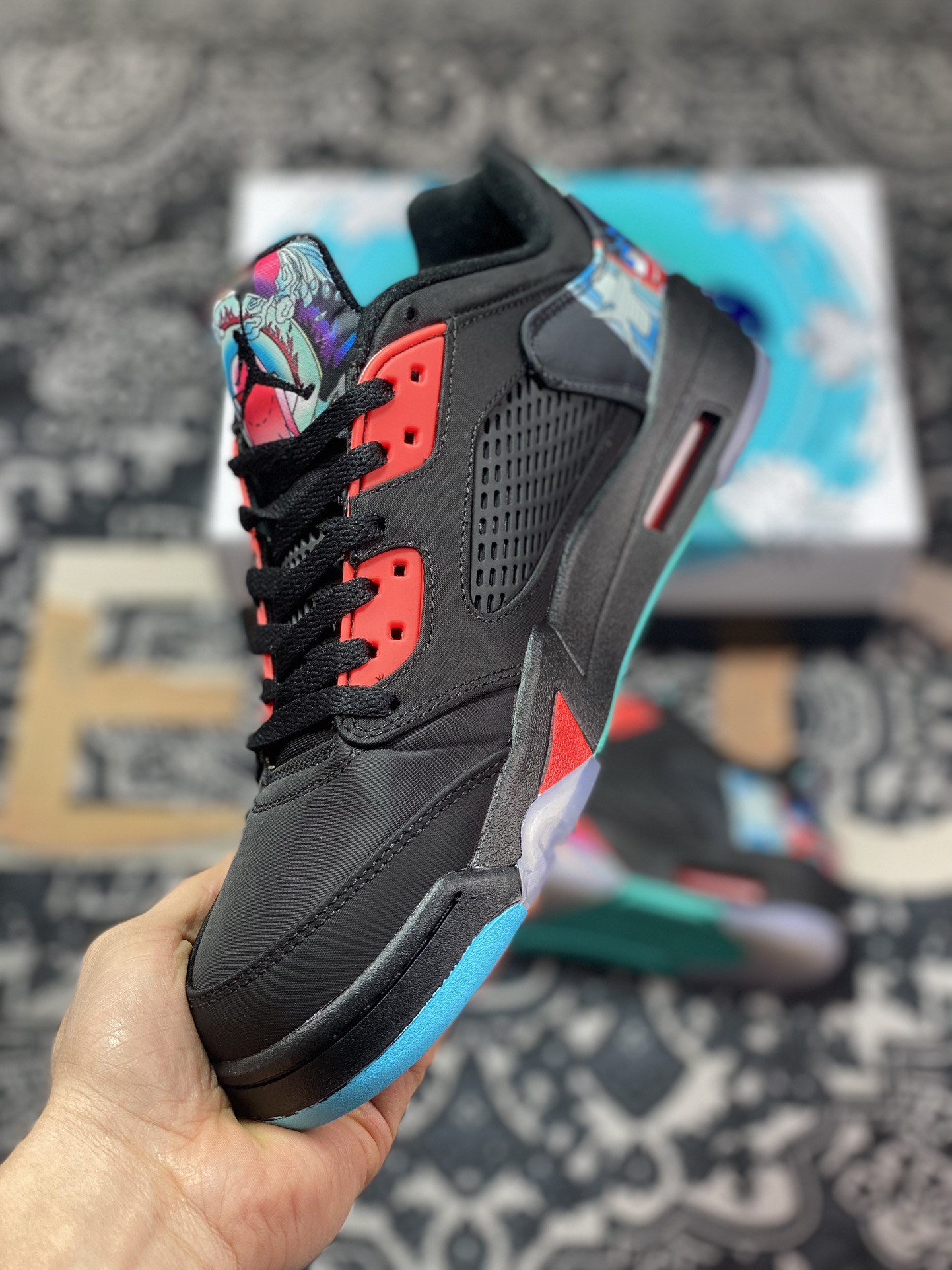 300 原装级别 Air Jordan 5 Low "Chinese New Year" AJ5 乔5中国新年主题 低帮篮球鞋 840475-060