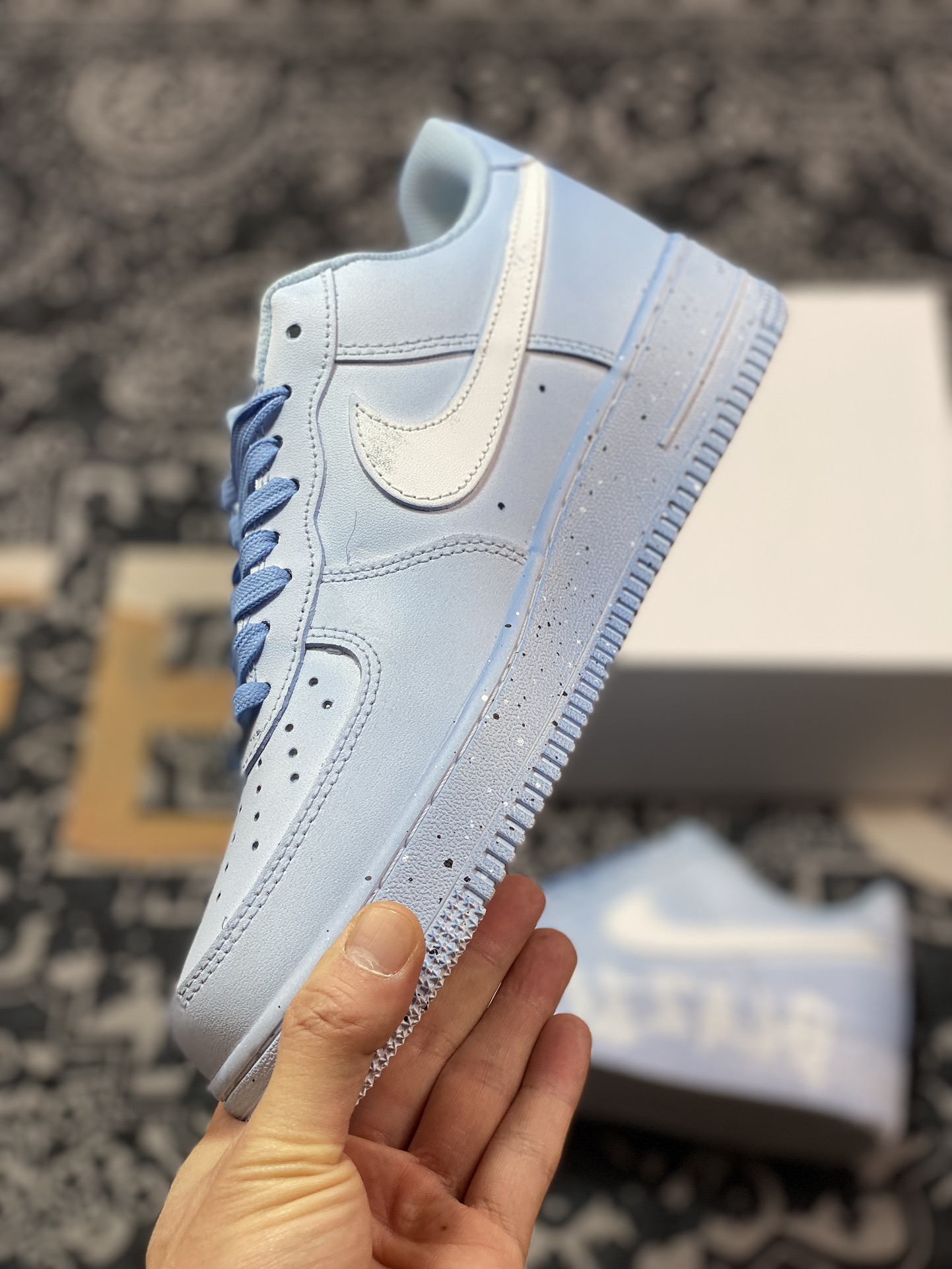 260 原装级别 Air Force 1'07 Low 喷绘蓝白