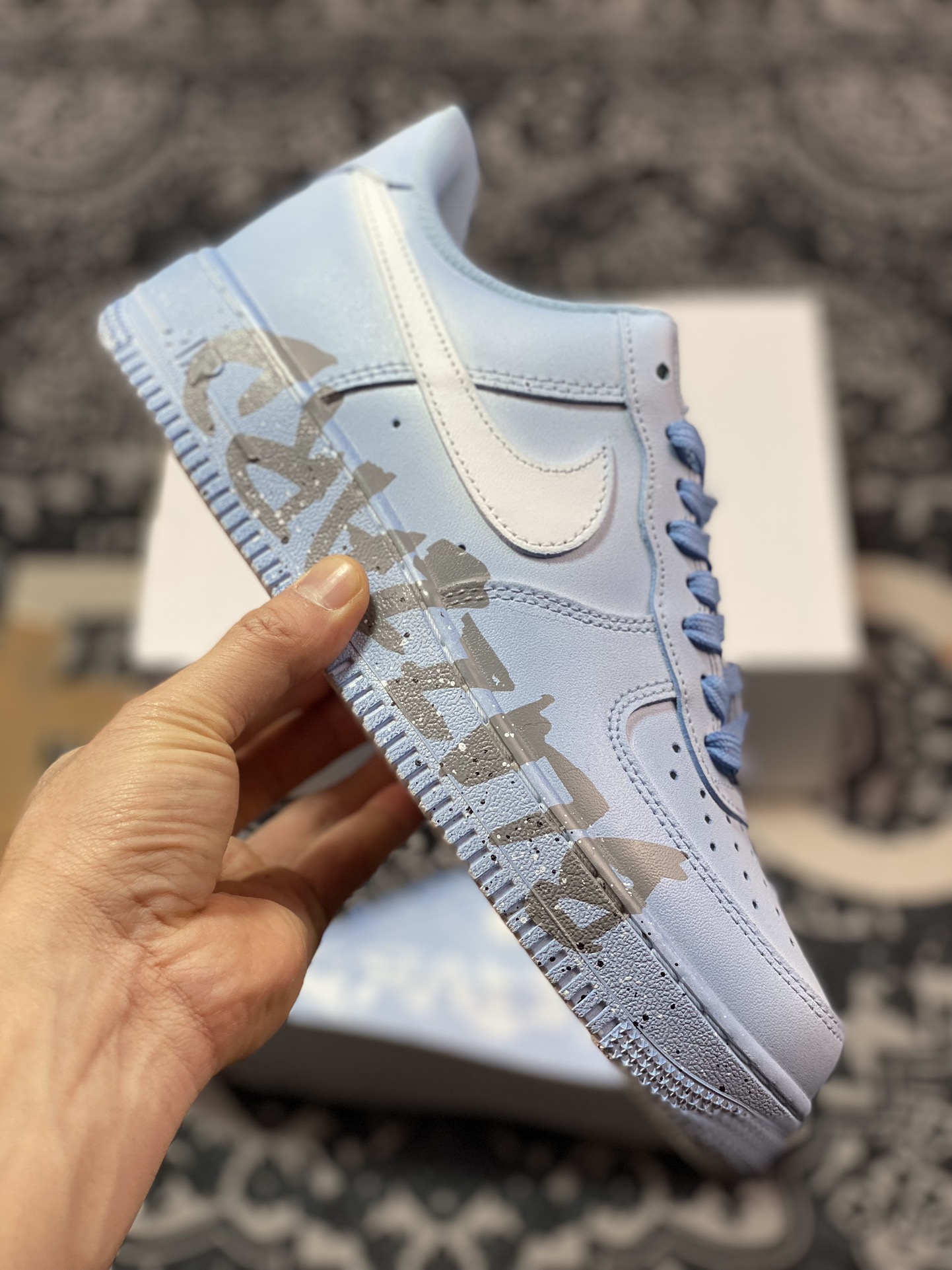 260 原装级别 Air Force 1'07 Low 喷绘蓝白