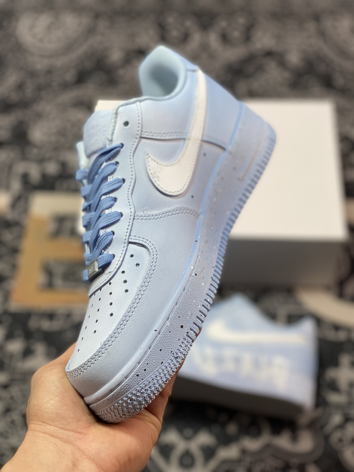 260 原装级别 Air Force 1'07 Low 喷绘蓝白