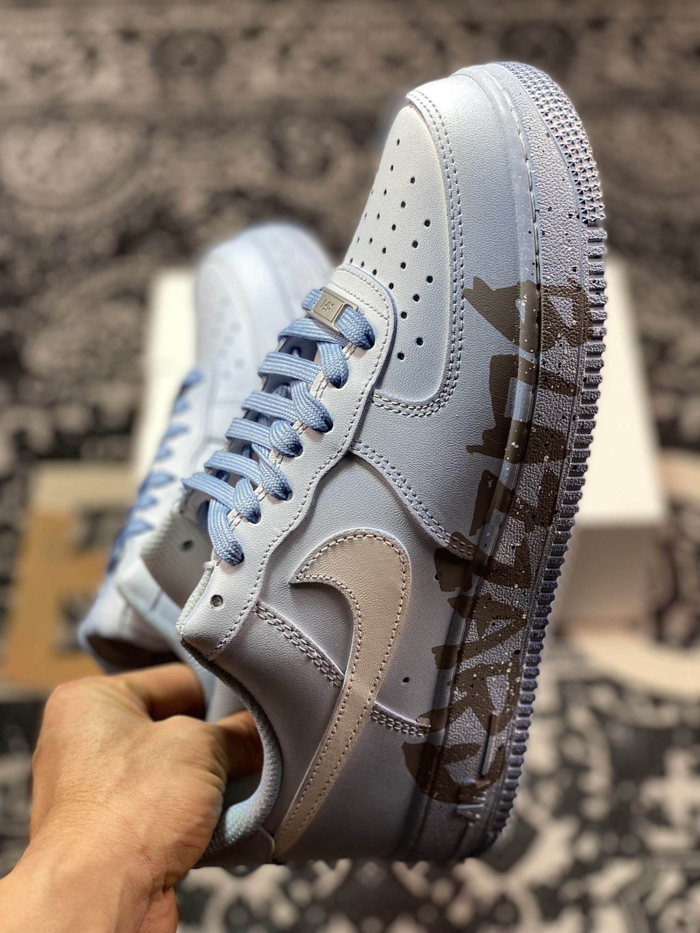 260 原装级别 Air Force 1'07 Low 喷绘蓝白