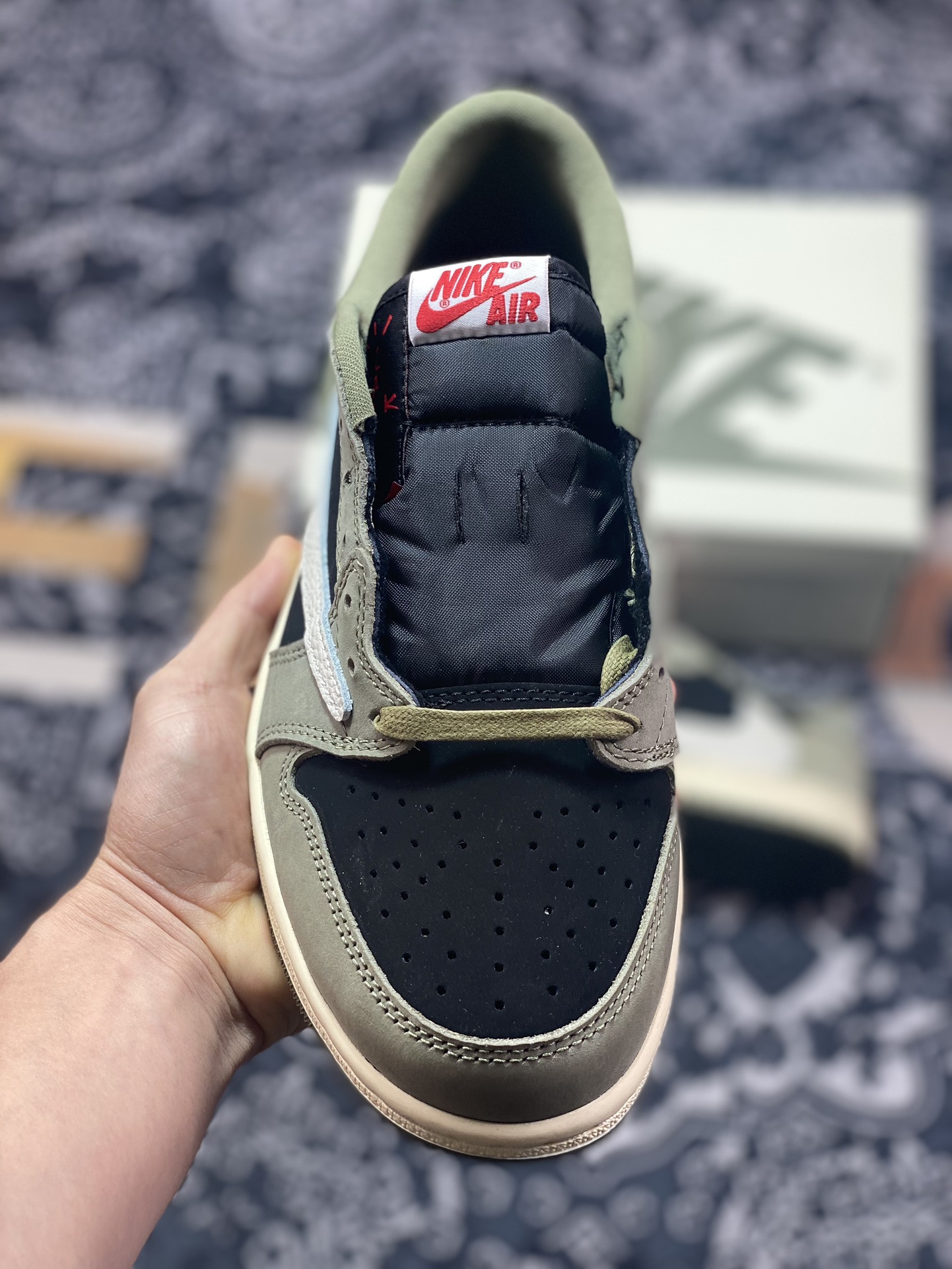 320 原装级别 Travis Scott x Air Jordan 1 Low OG 7.0 低帮 DM7866-002