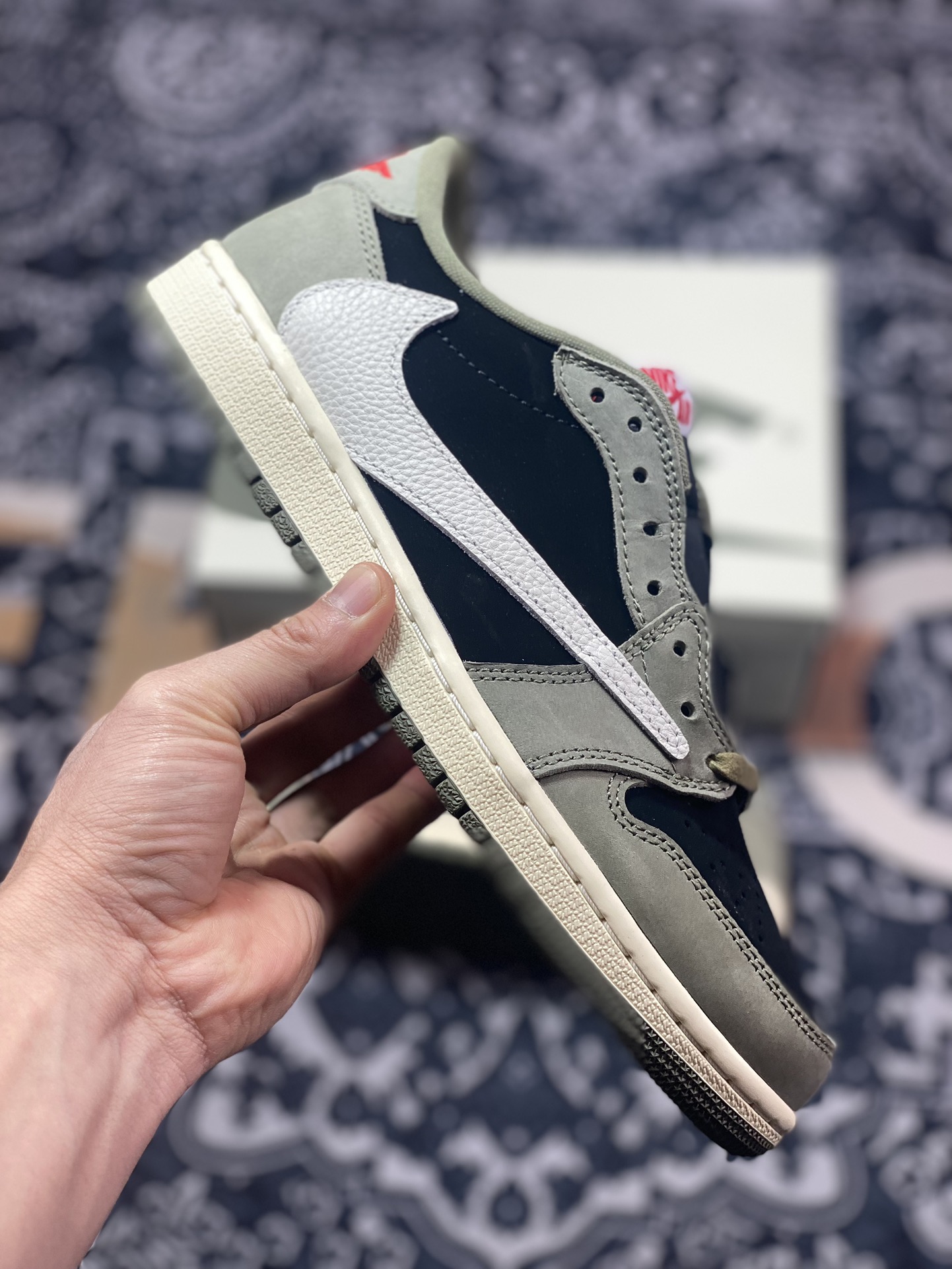 320 原装级别 Travis Scott x Air Jordan 1 Low OG 7.0 低帮 DM7866-002