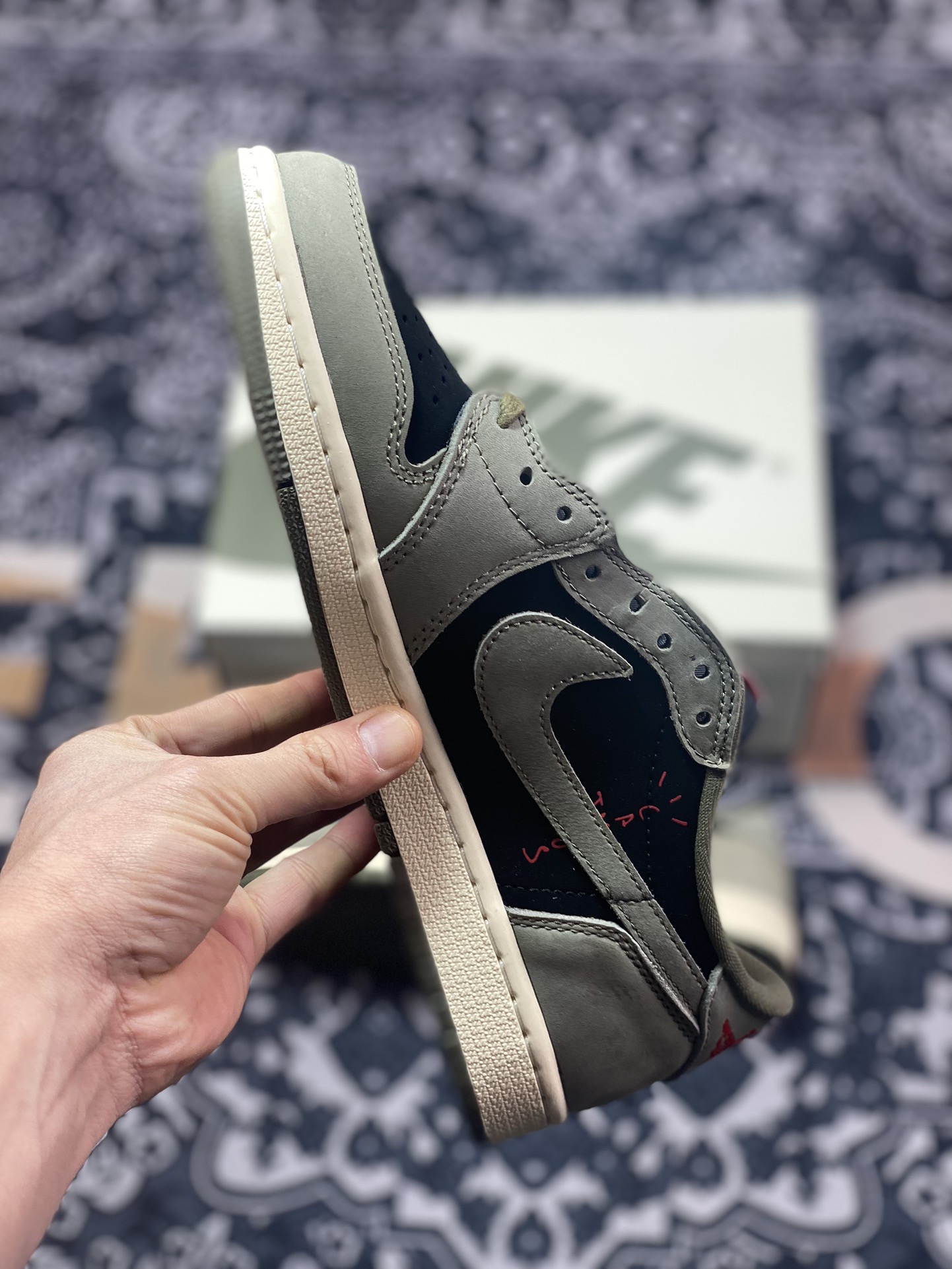 320 原装级别 Travis Scott x Air Jordan 1 Low OG 7.0 低帮 DM7866-002