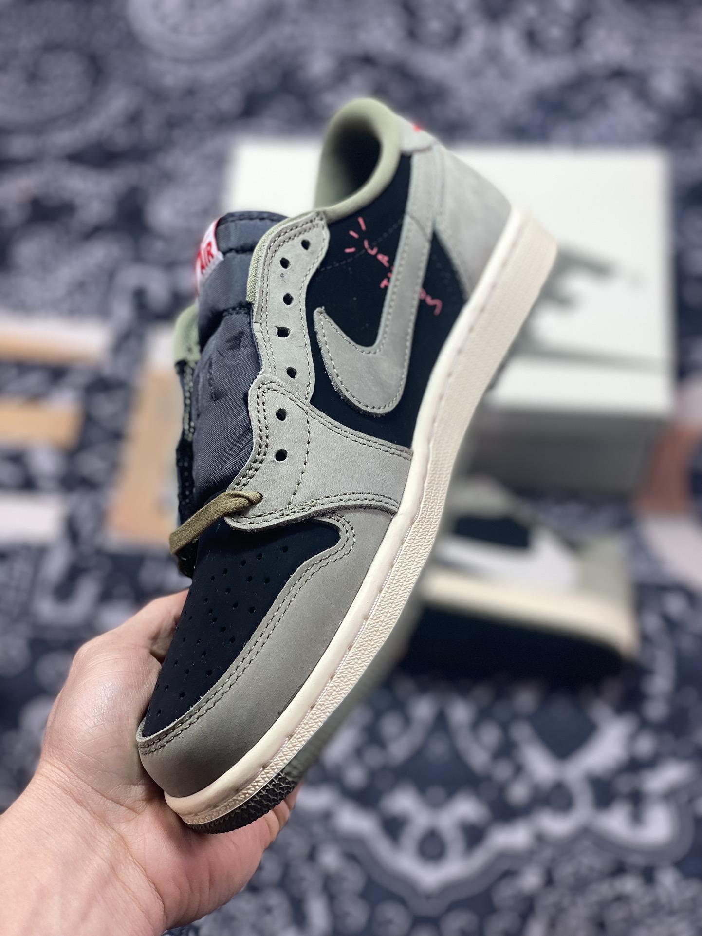 320 原装级别 Travis Scott x Air Jordan 1 Low OG 7.0 低帮 DM7866-002