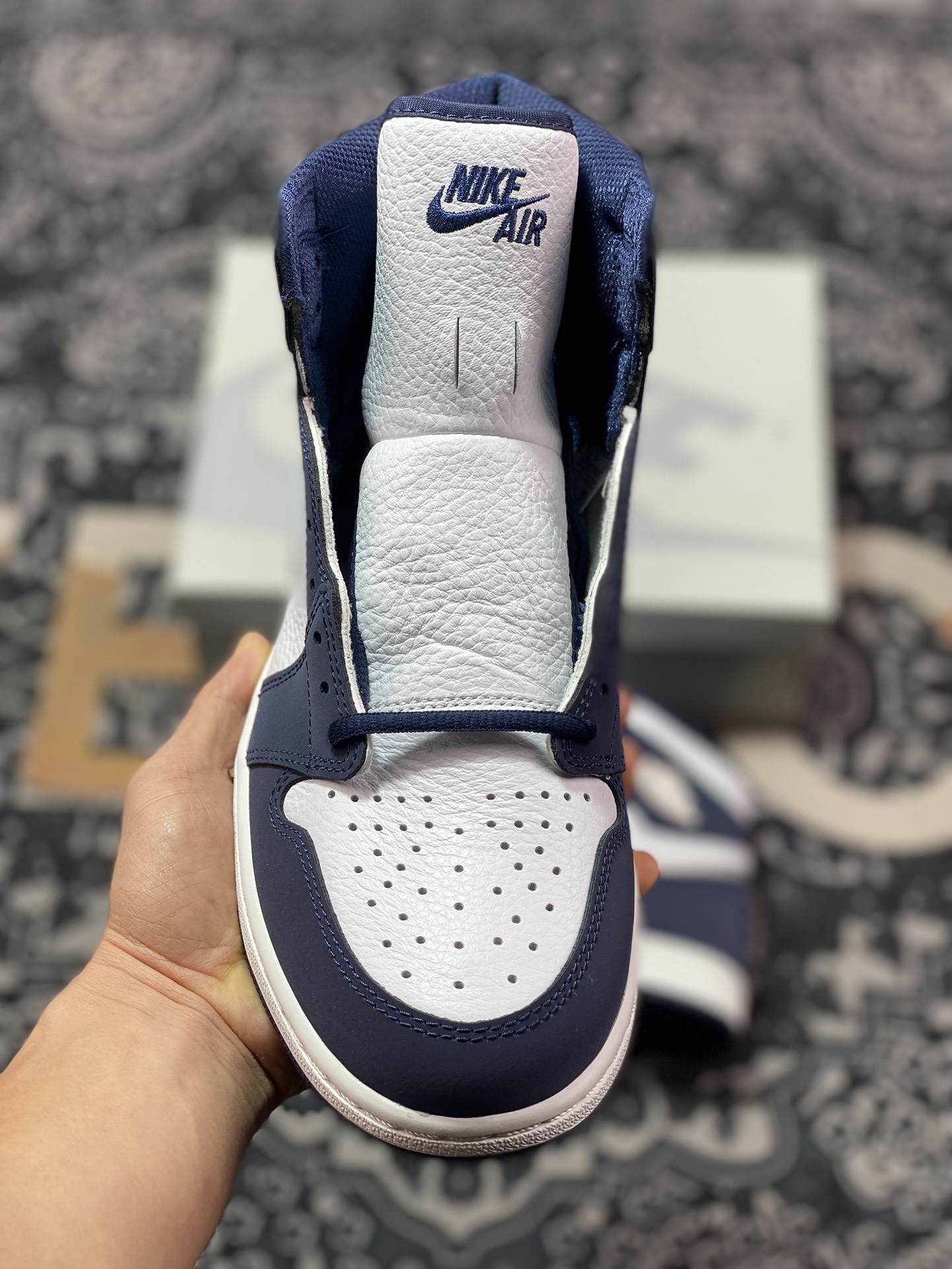 Preferred original export version Air Jordan 1 AJ1 Retro High OG ”Midnight Navy” midnight navy blue DC1788-100