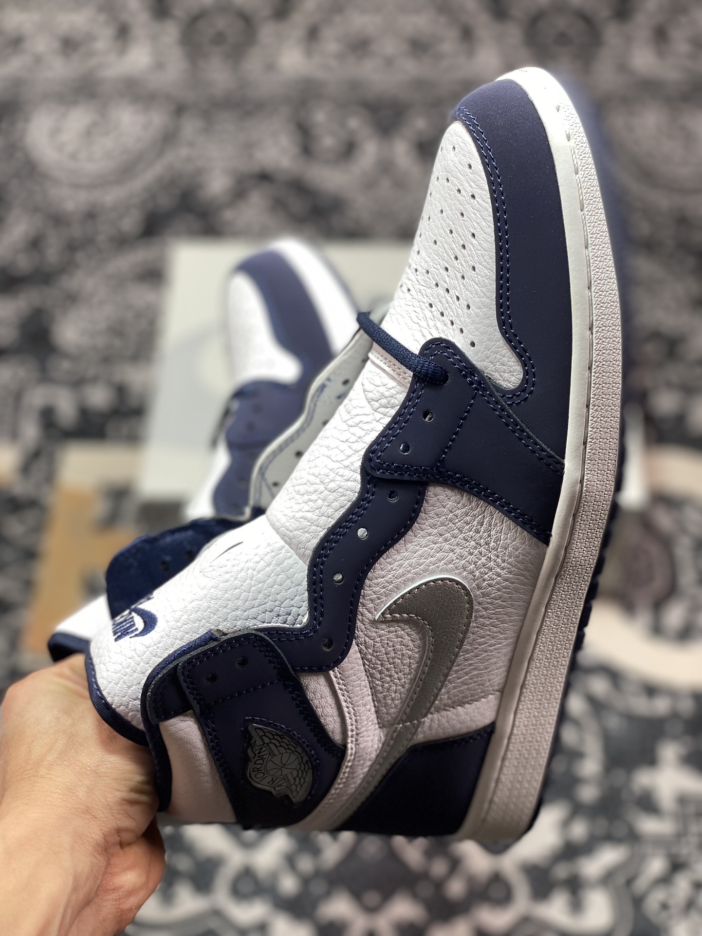 Preferred original export version Air Jordan 1 AJ1 Retro High OG ”Midnight Navy” midnight navy blue DC1788-100