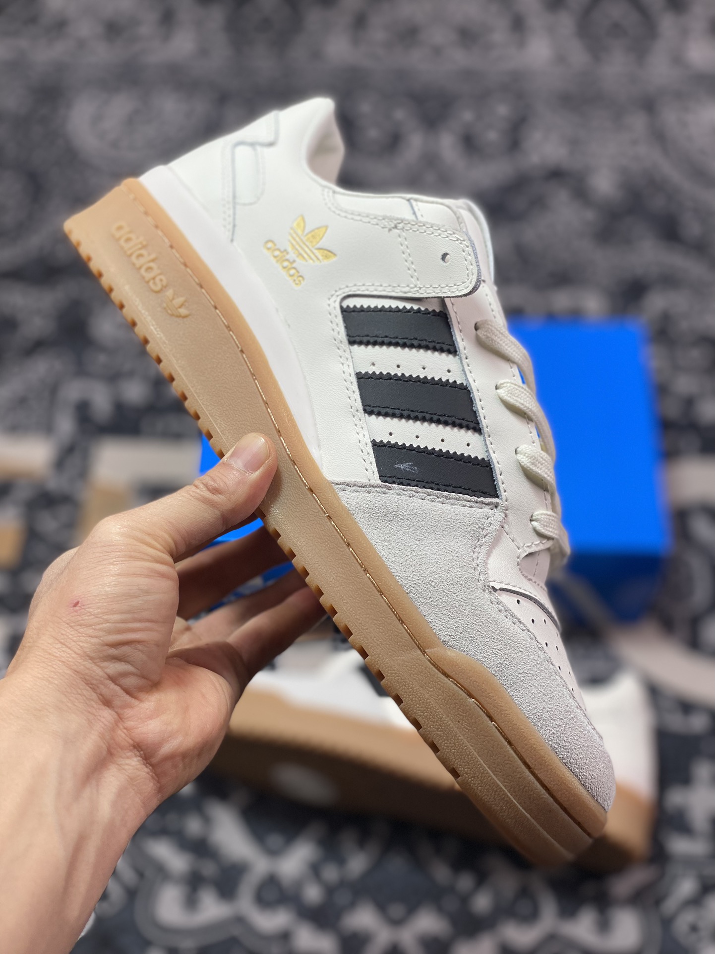 Adidas Originals FORUM Low CL counter synchronization classic sports casual sneakers white IG3769