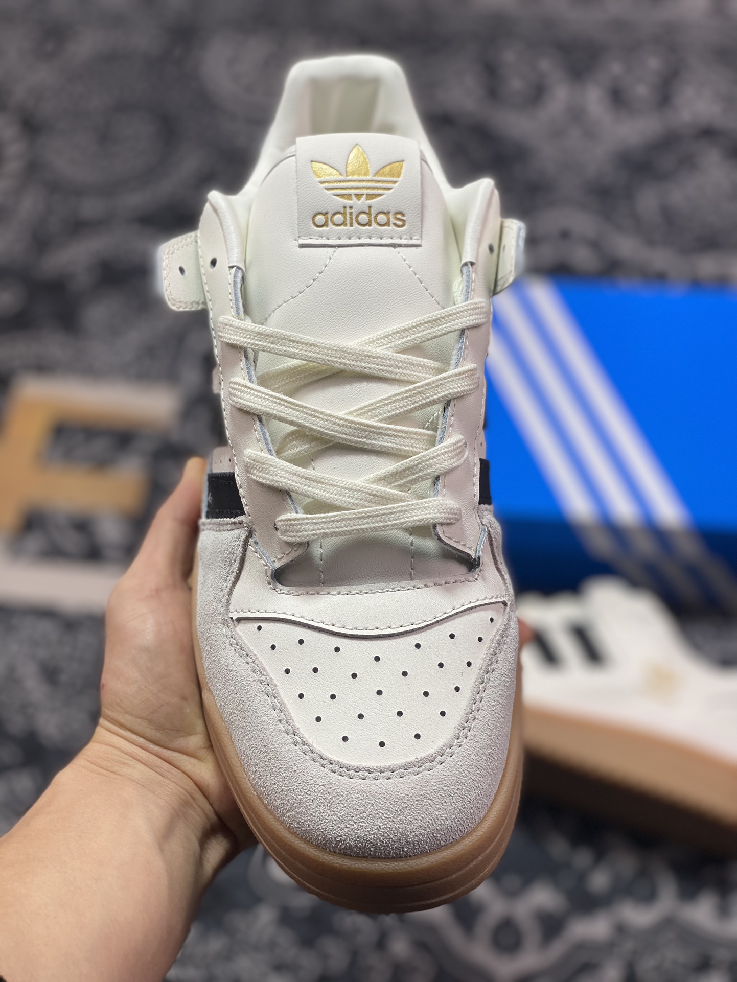 Adidas Originals FORUM Low CL counter synchronization classic sports casual sneakers white IG3769